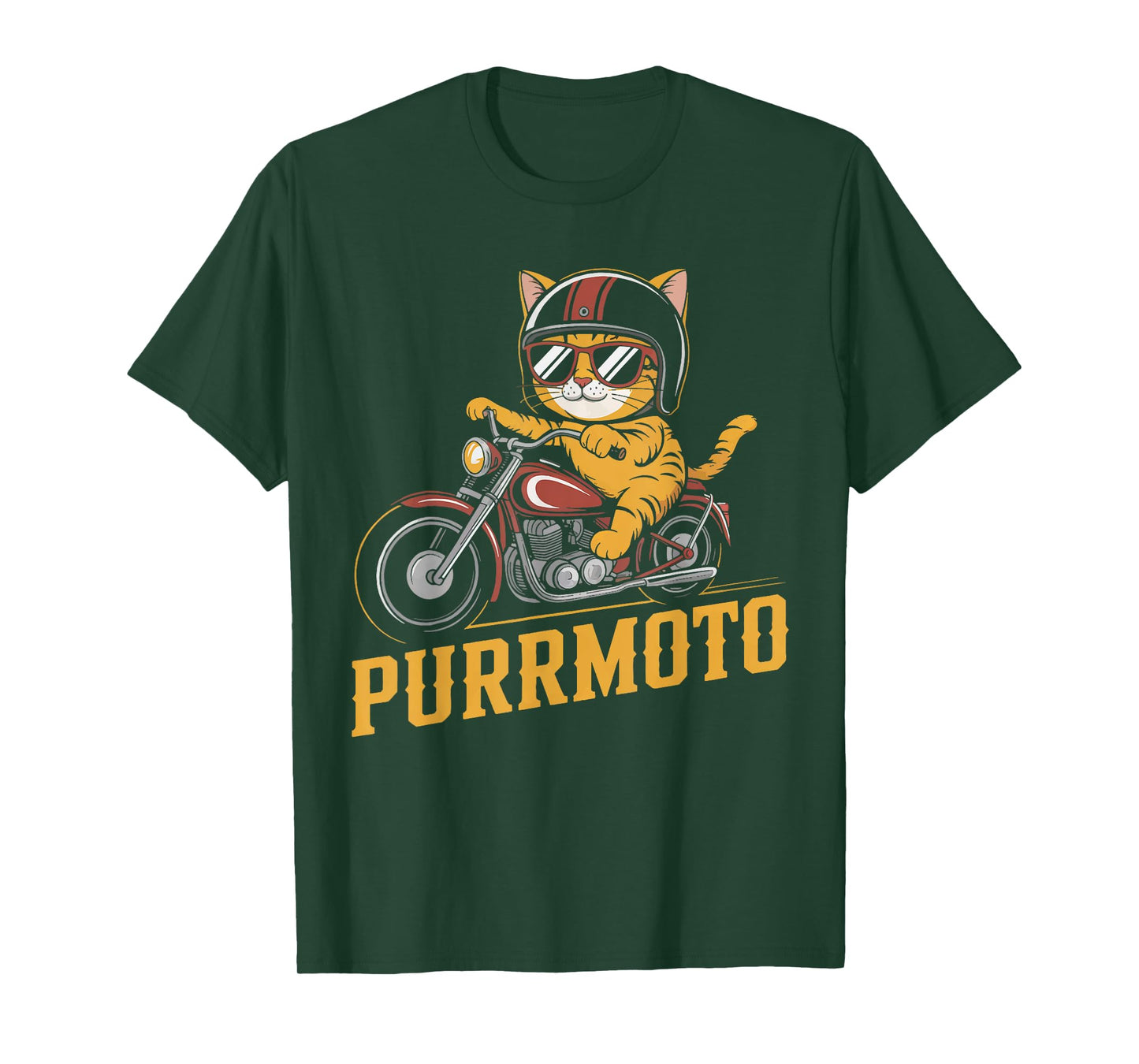 Motorbike Riders Women Biker Cat And Motorcycle T-Shirt