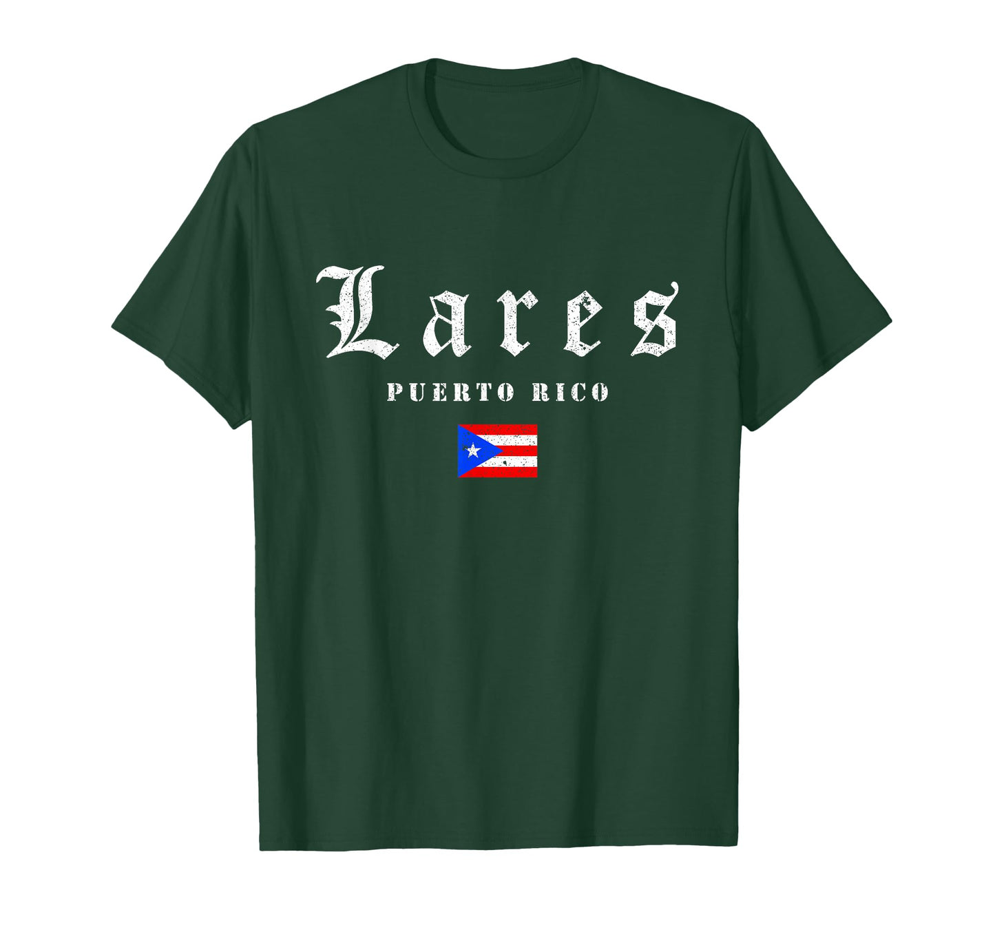 Vintage Lares Puerto Rico Flag Pride Home Root Travel T-Shirt