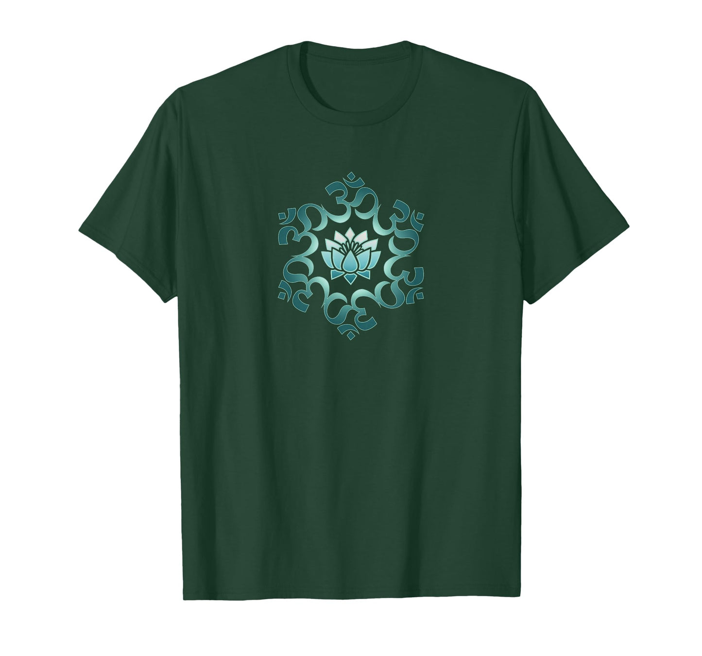 Om, mantra, symbol, mandala, lotus flower, Buddhism, yoga T-Shirt