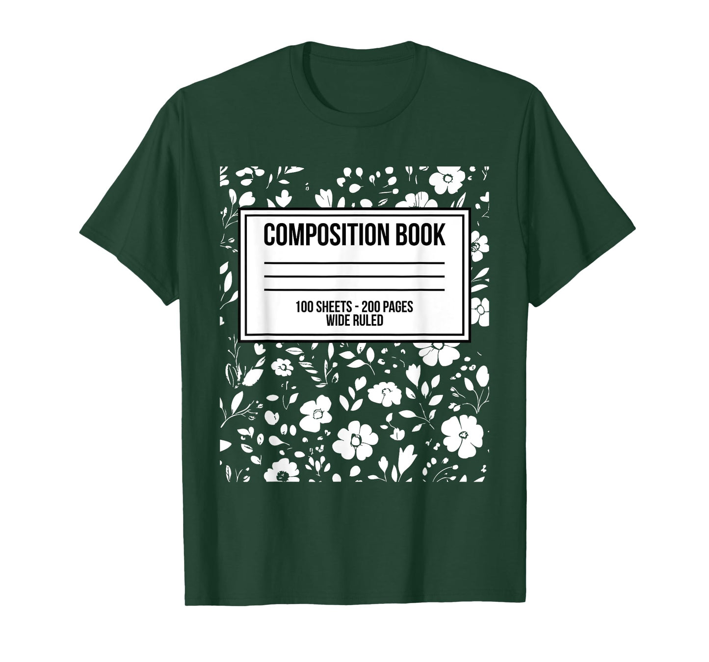 Funny Halloween Costume Journal Composition Notebook Teacher T-Shirt