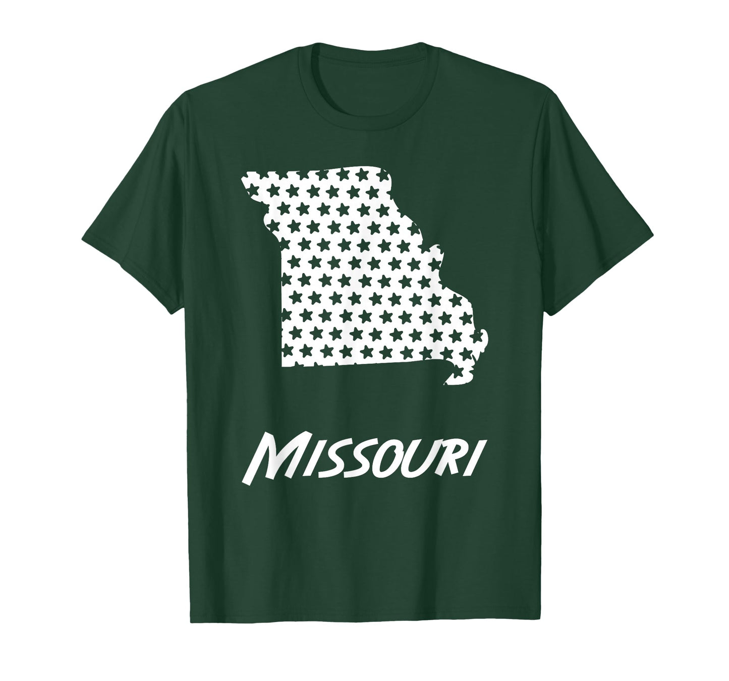 Missouri USA State Outline Stars Vintage Retro Design T-Shirt
