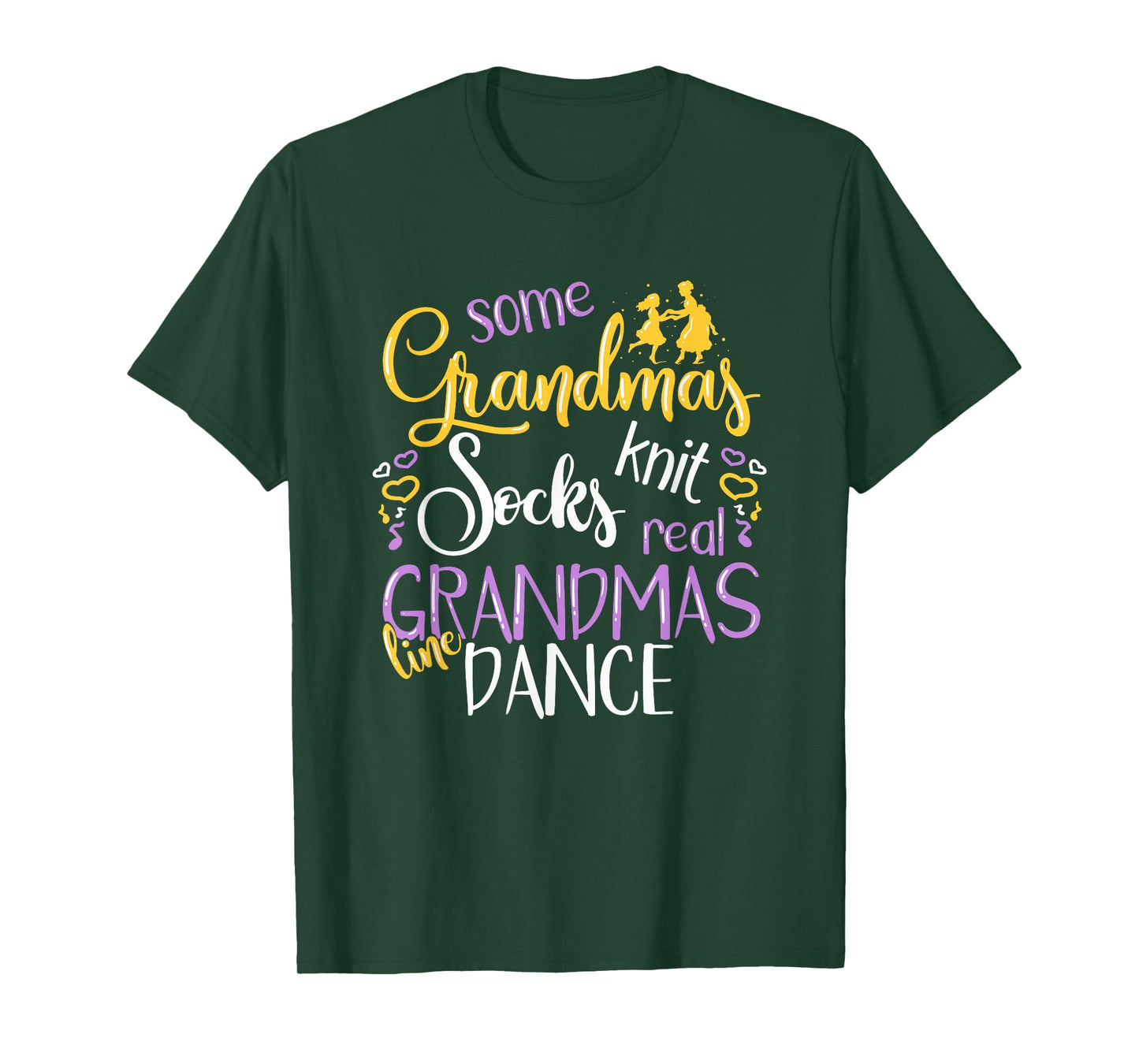 Real Grandmas Line Dance Gift Funny Grandma Line Dancing T-Shirt