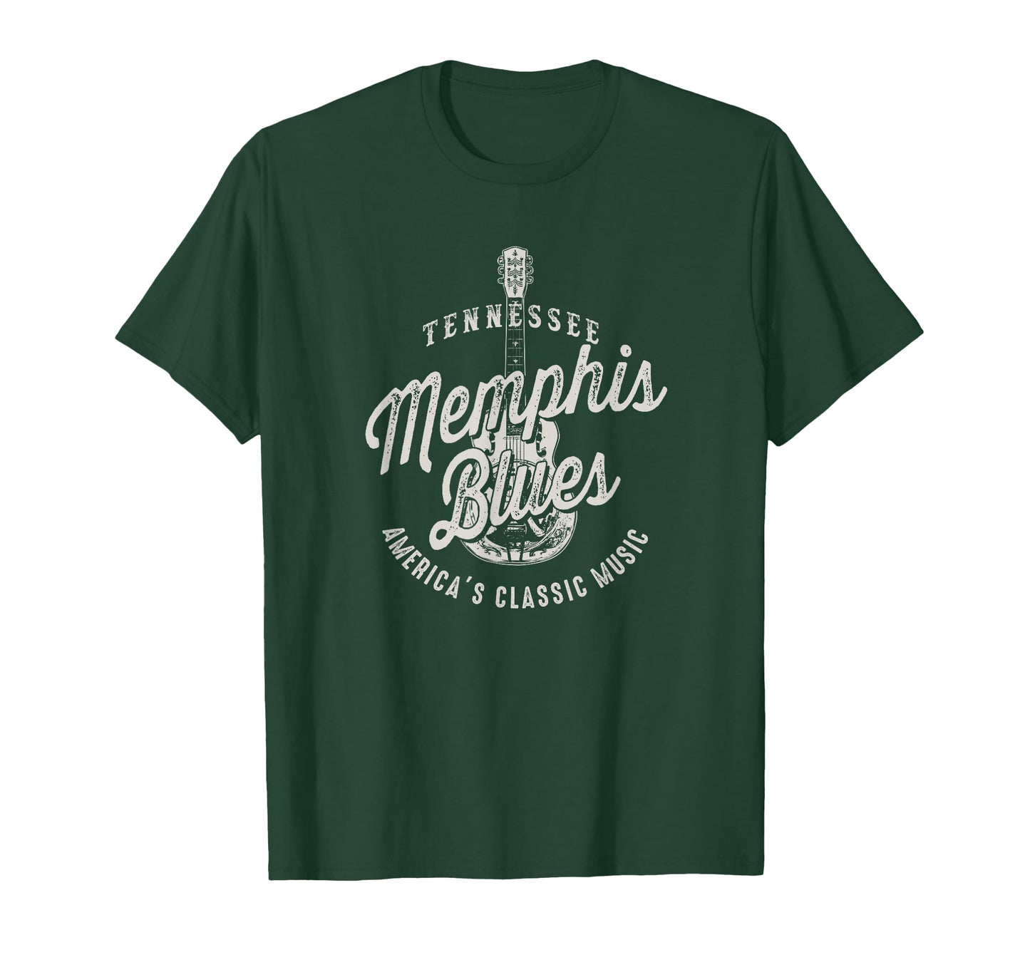 Memphis Blues Music USA Guitar Vintage T-Shirt