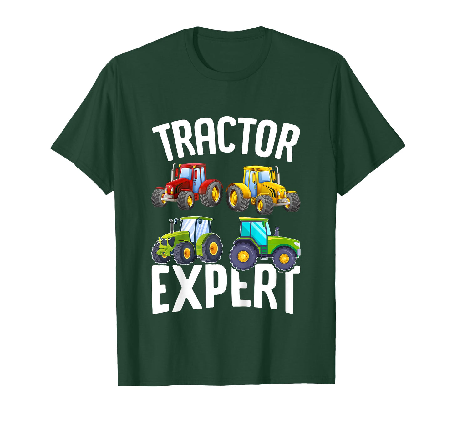 Kids Tractor Expert Funny Boys Tractors Toddler T-Shirt