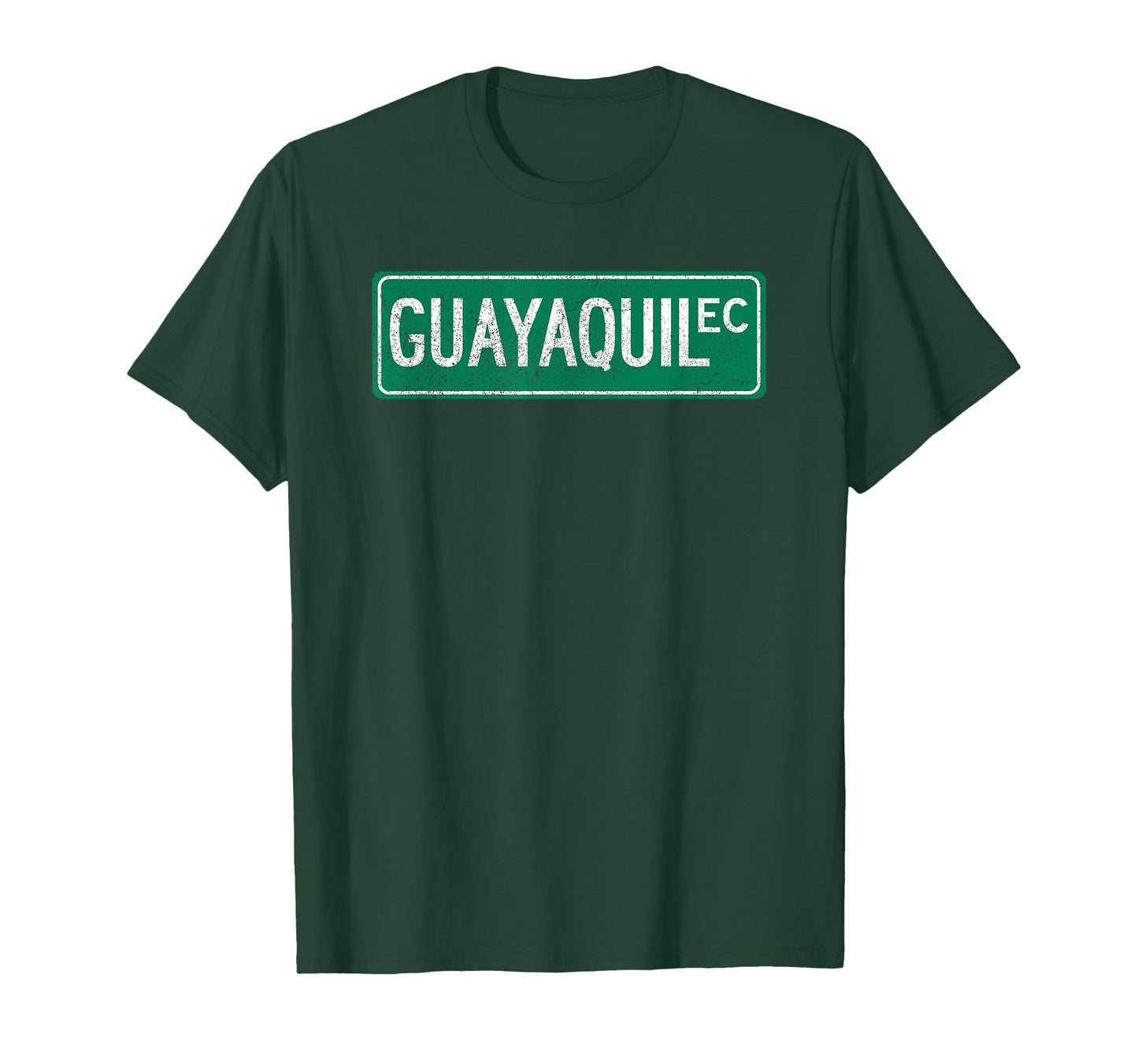 Retro Guayaquil, Ecuador Street Sign T-Shirt