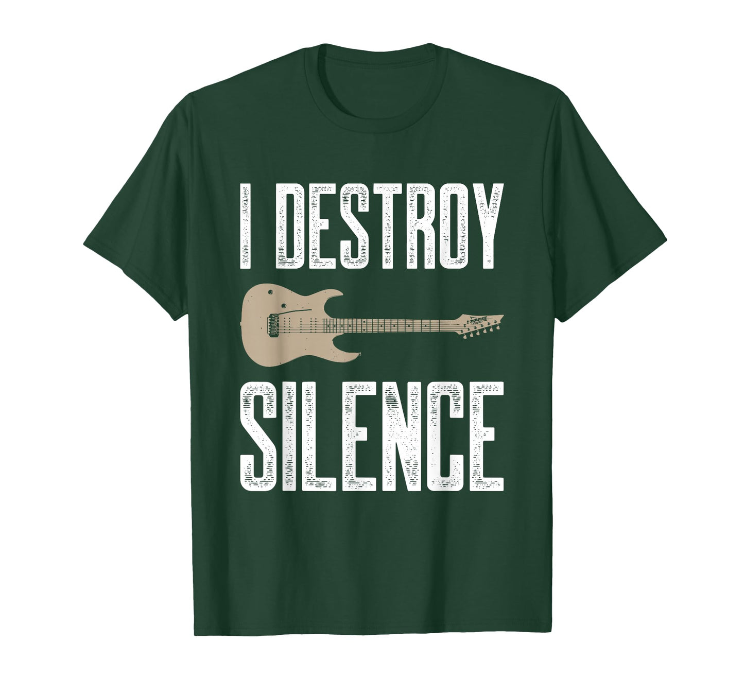 I Destroy Silence Electric Guitars Guitarist Guitar Player T-Shirt
