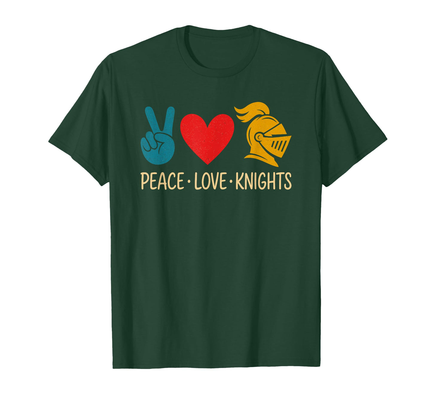 Peace Love Knights Awesome Back to School T-Shirt