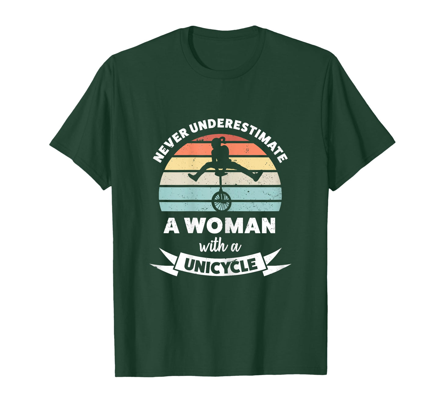 Woman with a Unicycle Funny Gift Mom T-Shirt