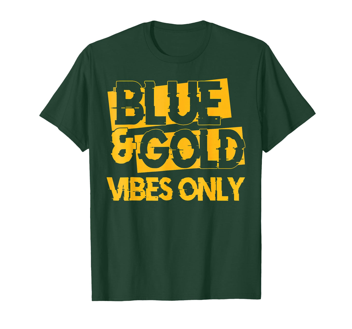 Blue and Gold Game Day Group for High School Football T-Shirt