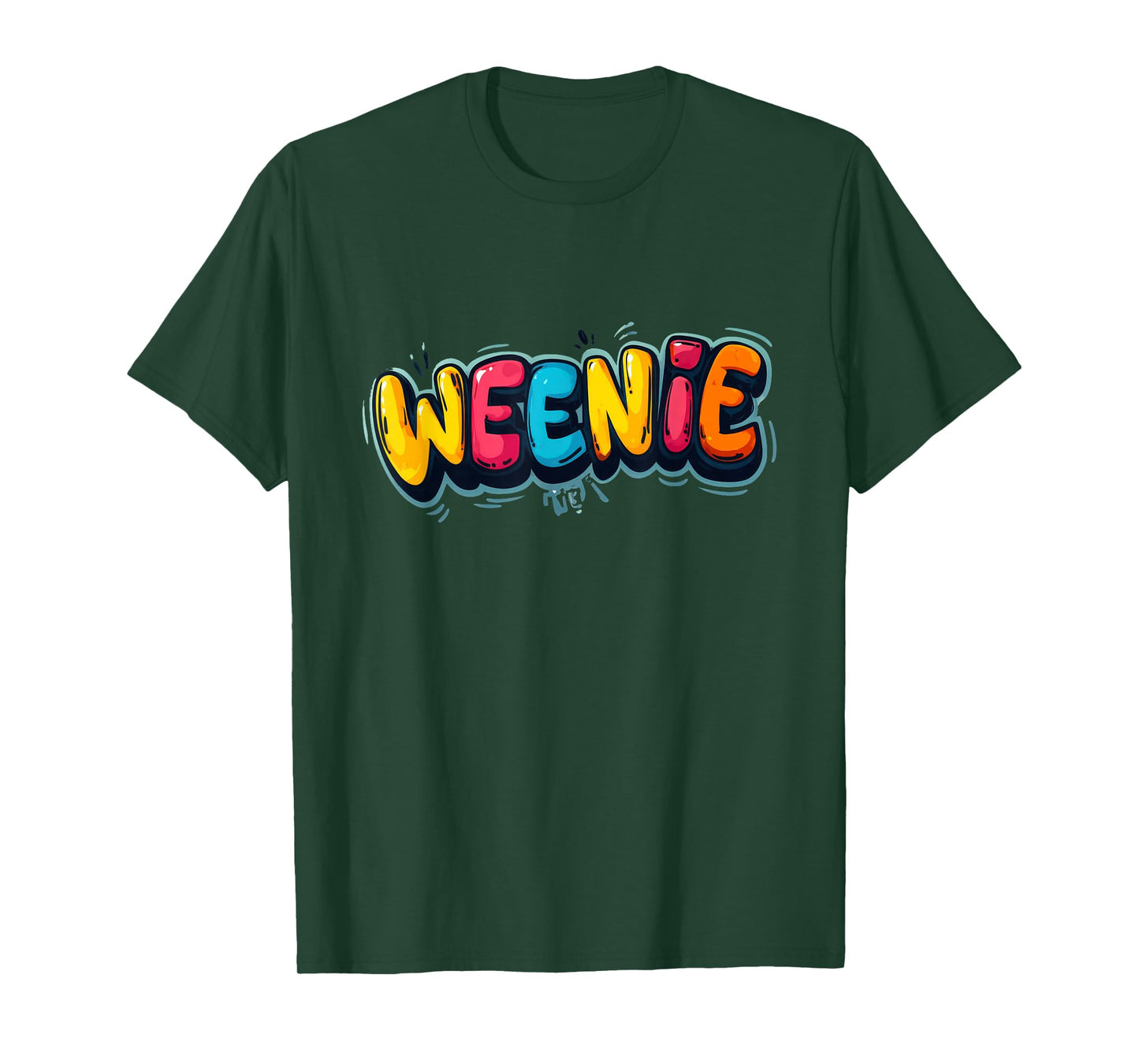 Funny Multicolor Weenie Speech T-Shirt