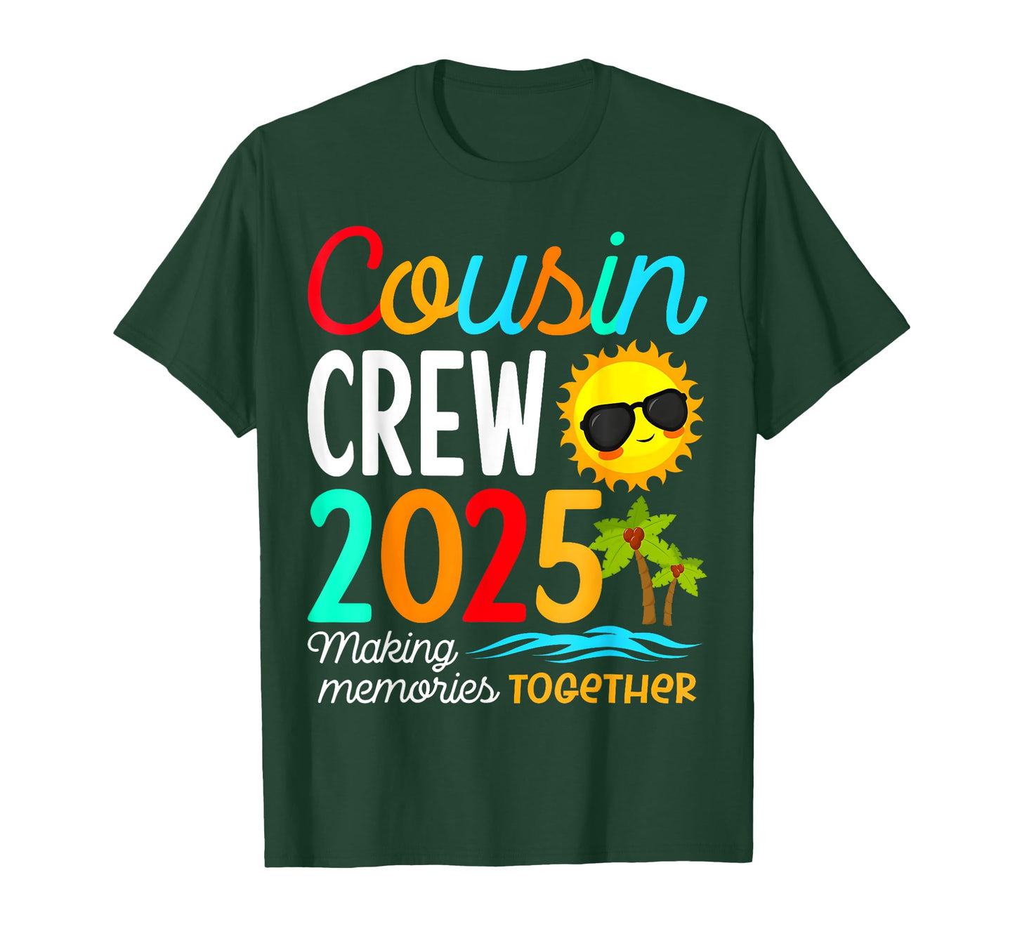 Cousin crew 2025 Summer Vacation Beach Family Trips Matching T-Shirt