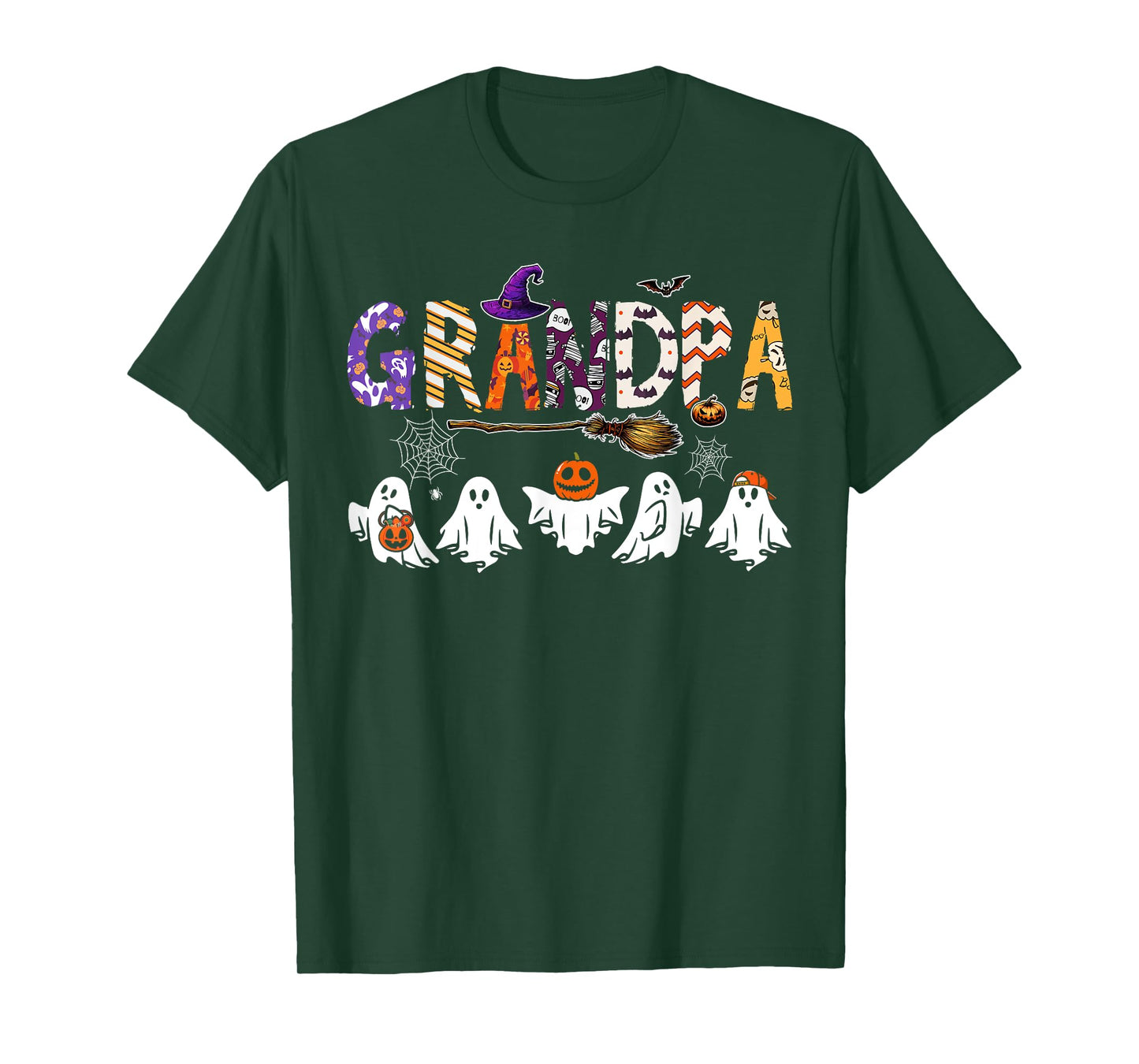 Grandpa Halloween Boo Ghost Horror Costume Funny Party T-Shirt