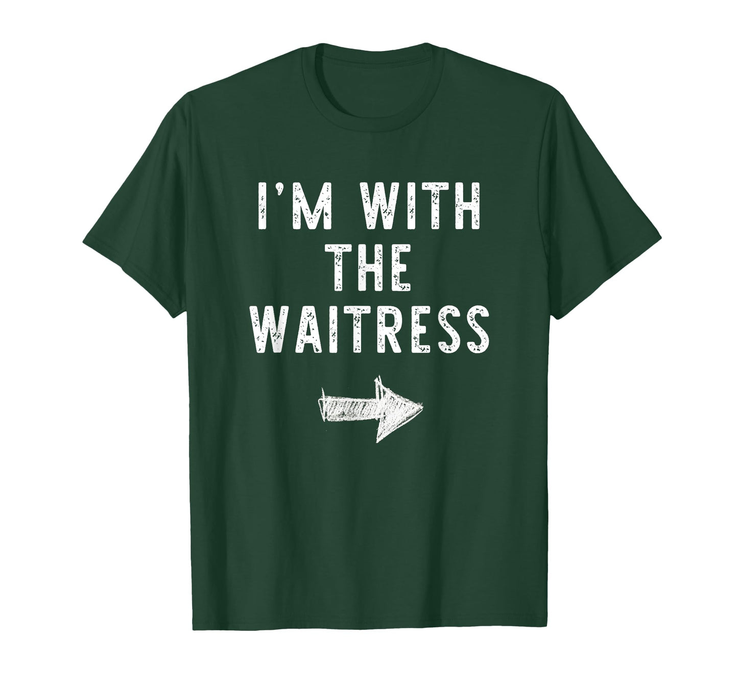 I'm With The Waitress Costume Halloween Matching Couple T-Shirt