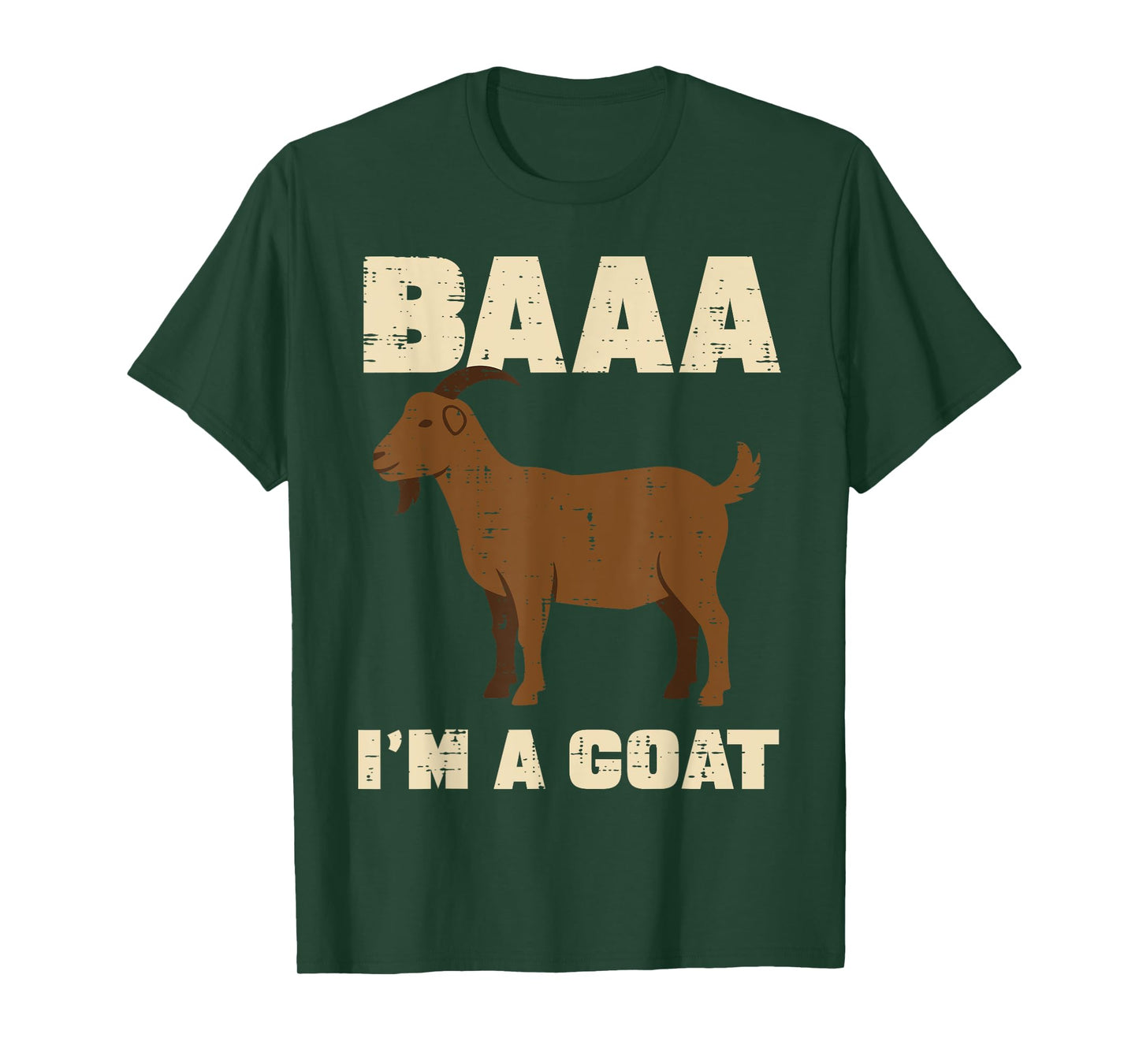 Halloween Baa Im Goat Funny Animal Costume Men Women Kids T-Shirt