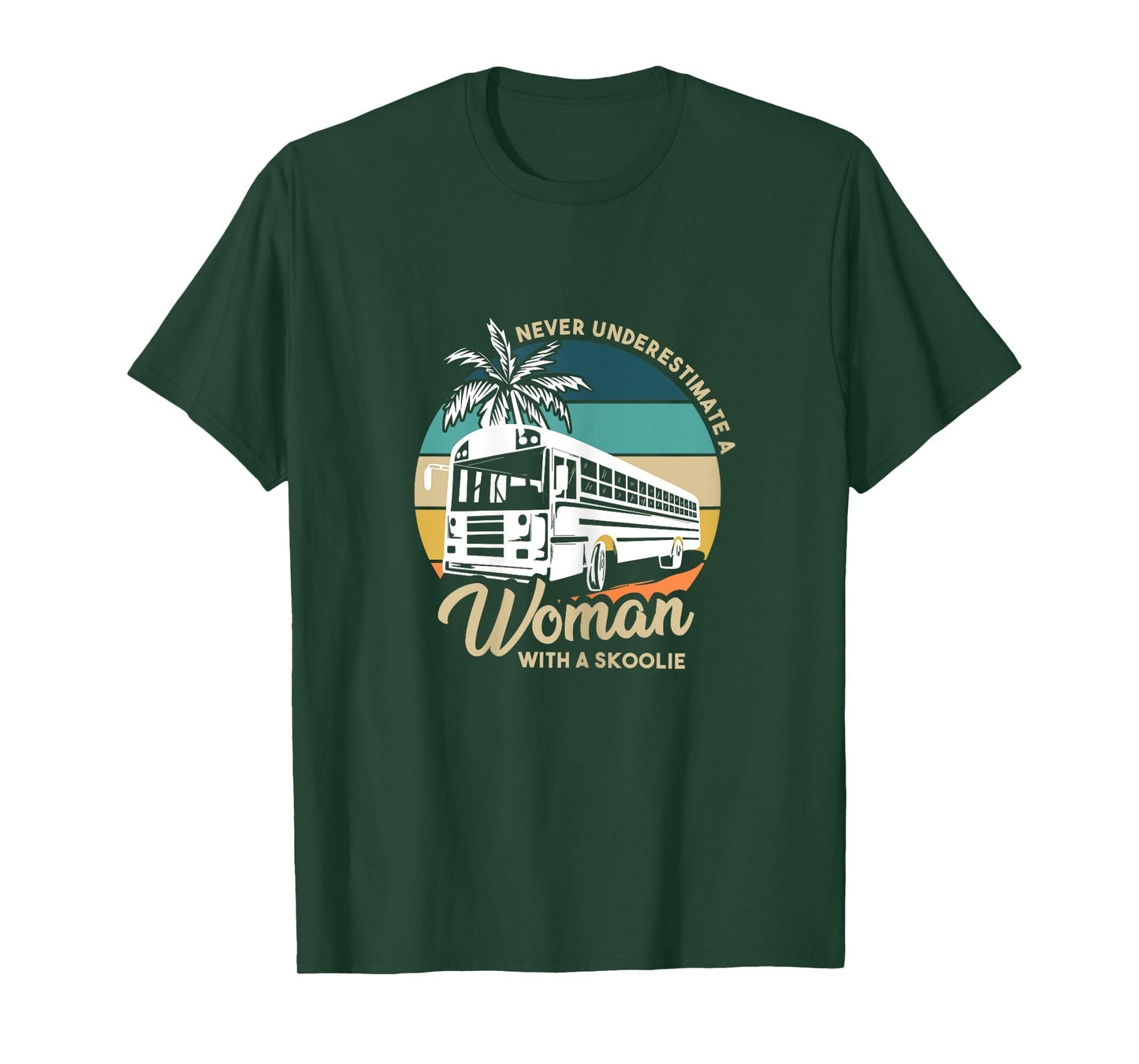 Vintage Camping Bus Design for a Skoolie Owner T-Shirt