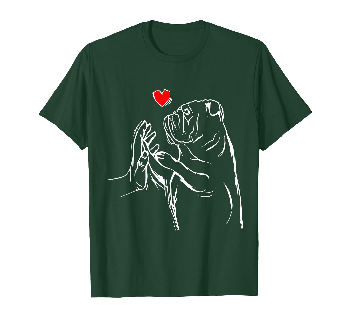 English Bulldog Love Bully Female Gift Idea T-Shirt