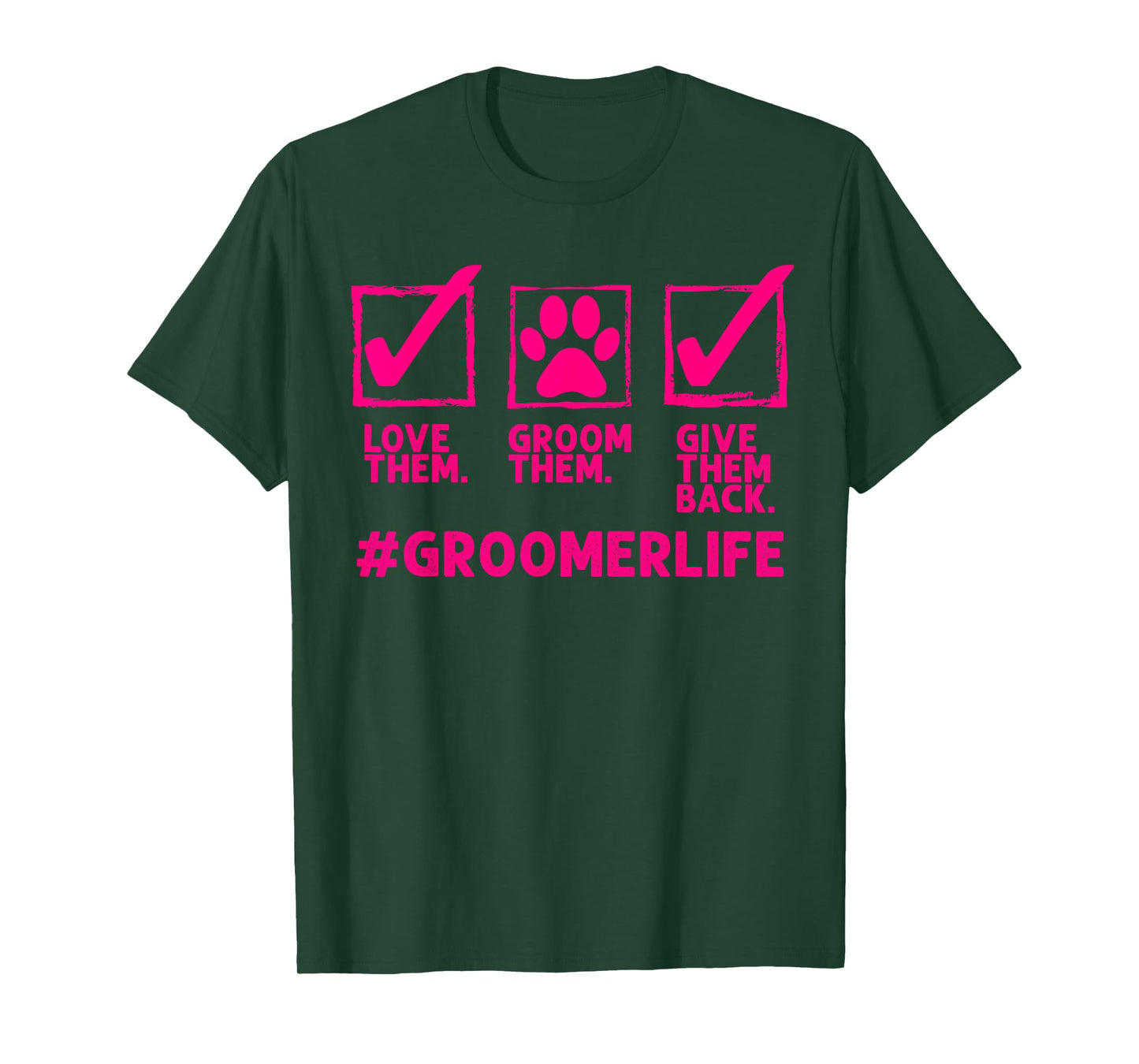 Funny Dog Groomer Gift For Men Women Cool Pet Dog Grooming T-Shirt