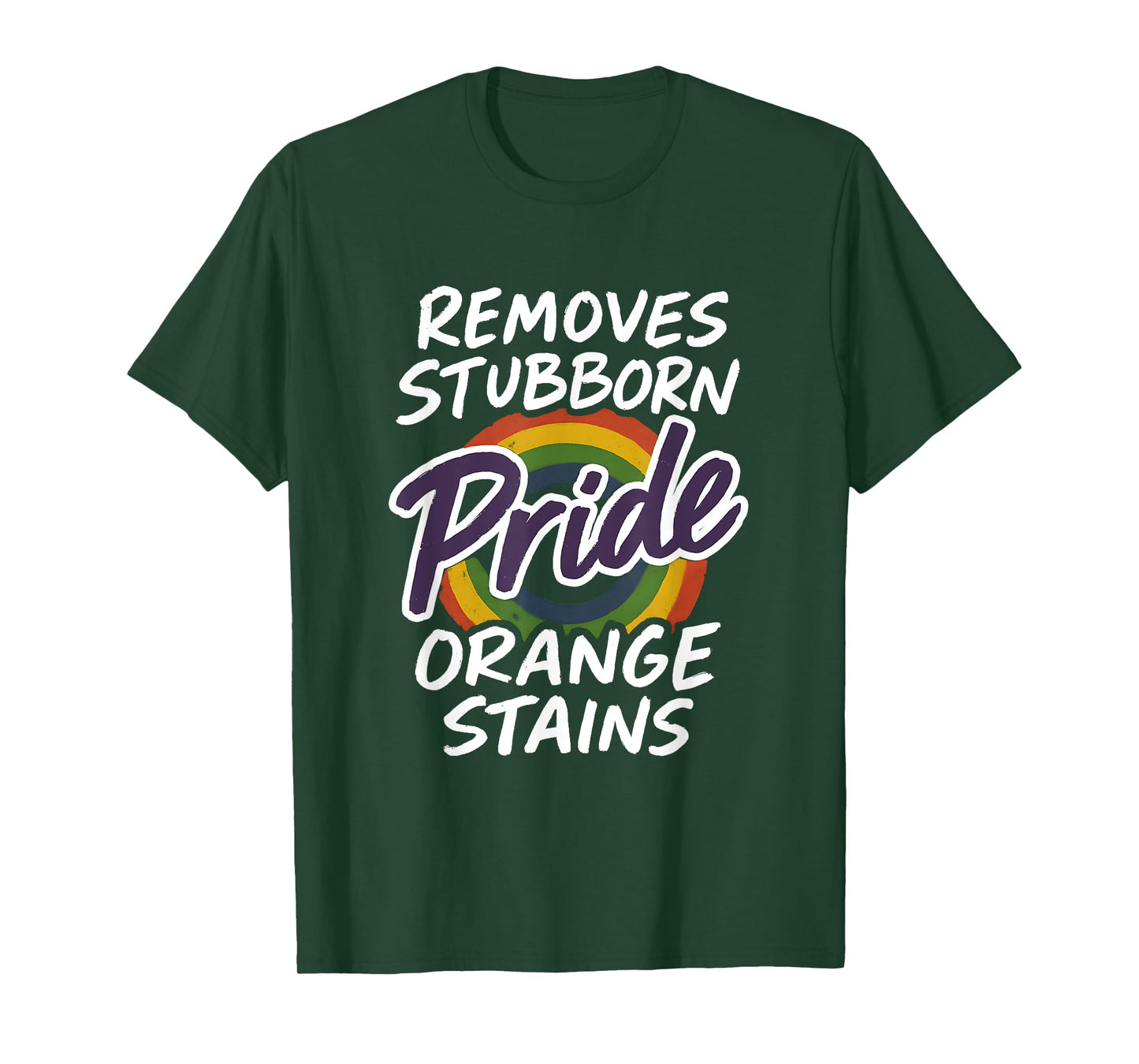 Pride Removes Stubborn Orange Stains Pride Month LGBTQ retro T-Shirt
