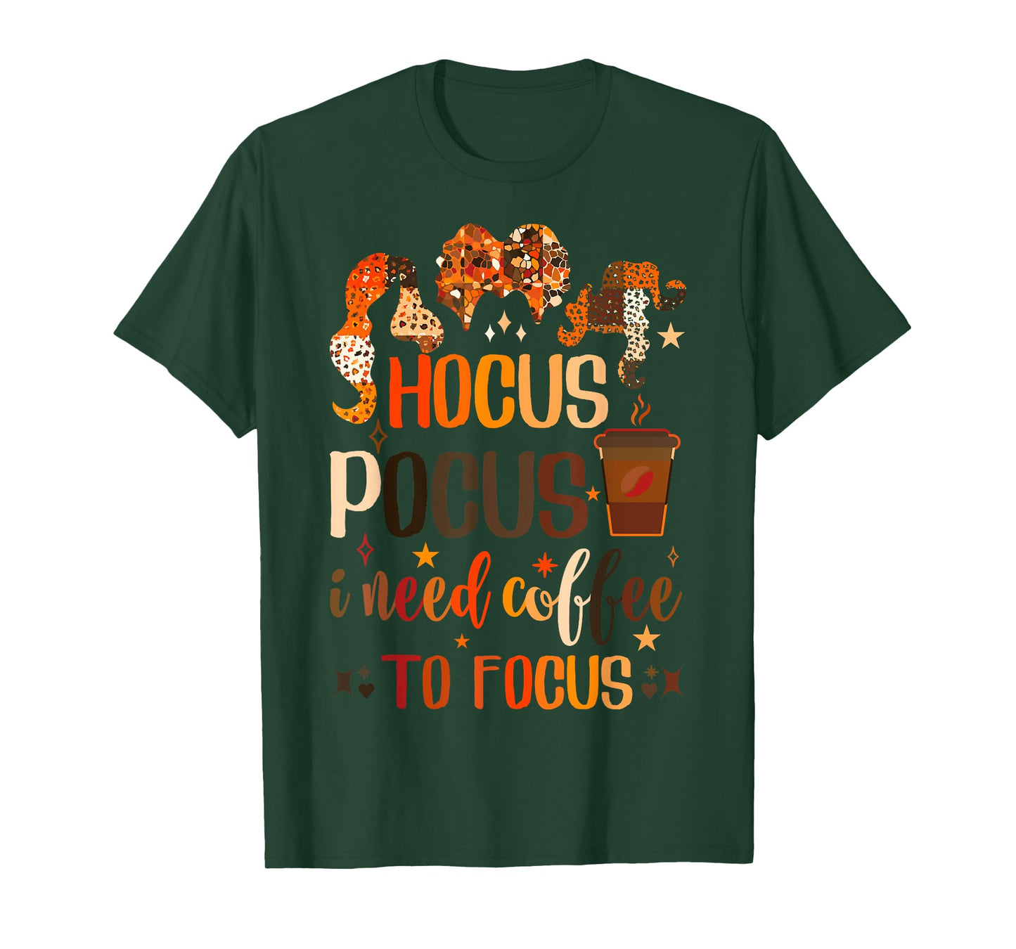 Hocus Pocus I Need Coffee To Focus T-Shirt