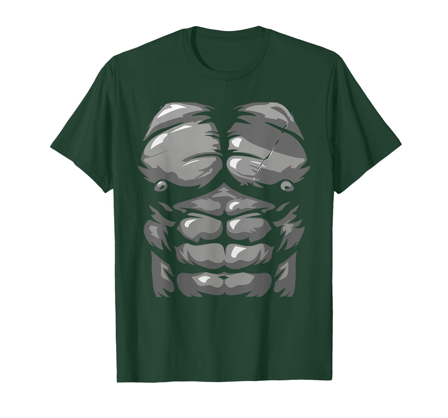 Funny Halloween Shirt Kid Adult Monkey Gorilla Chest Costume T-Shirt