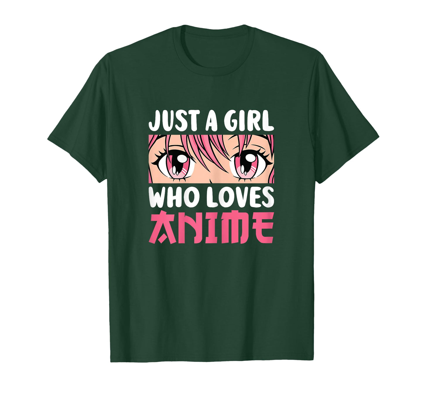 Just A Girl Who Loves Anime Otaku Manga Anime Women Girls T-Shirt
