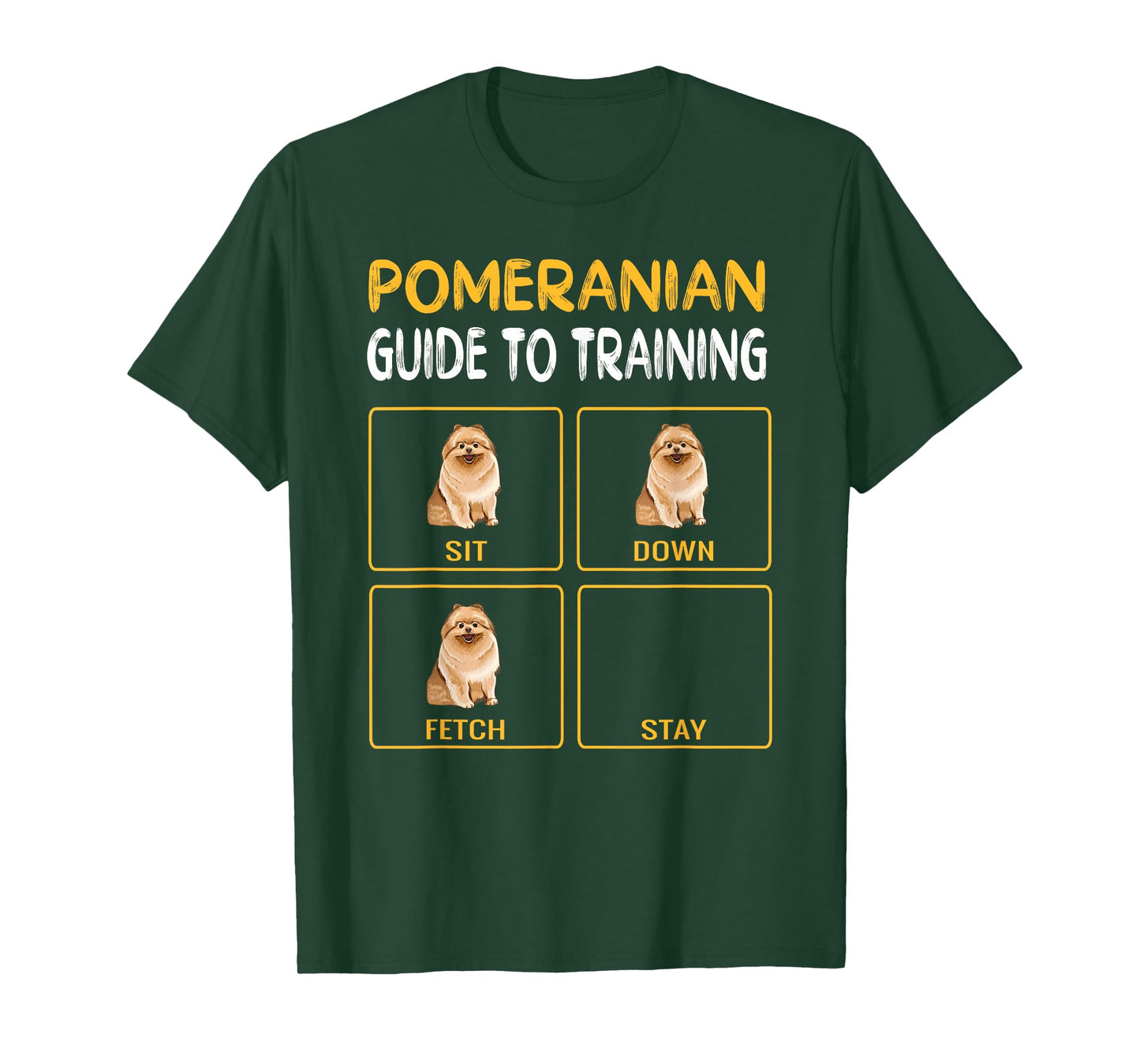Funny Pomeranian Guide to Training Dog Obedience T-Shirt