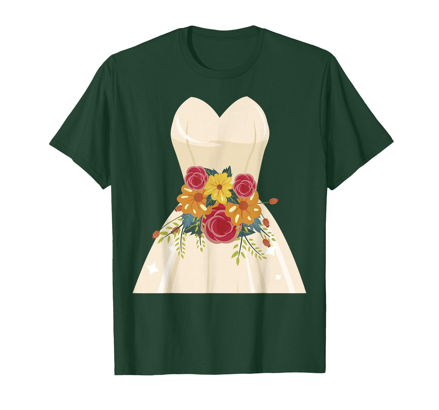 Simple Wedding Dress gift for Bridal Showers gift T-Shirt