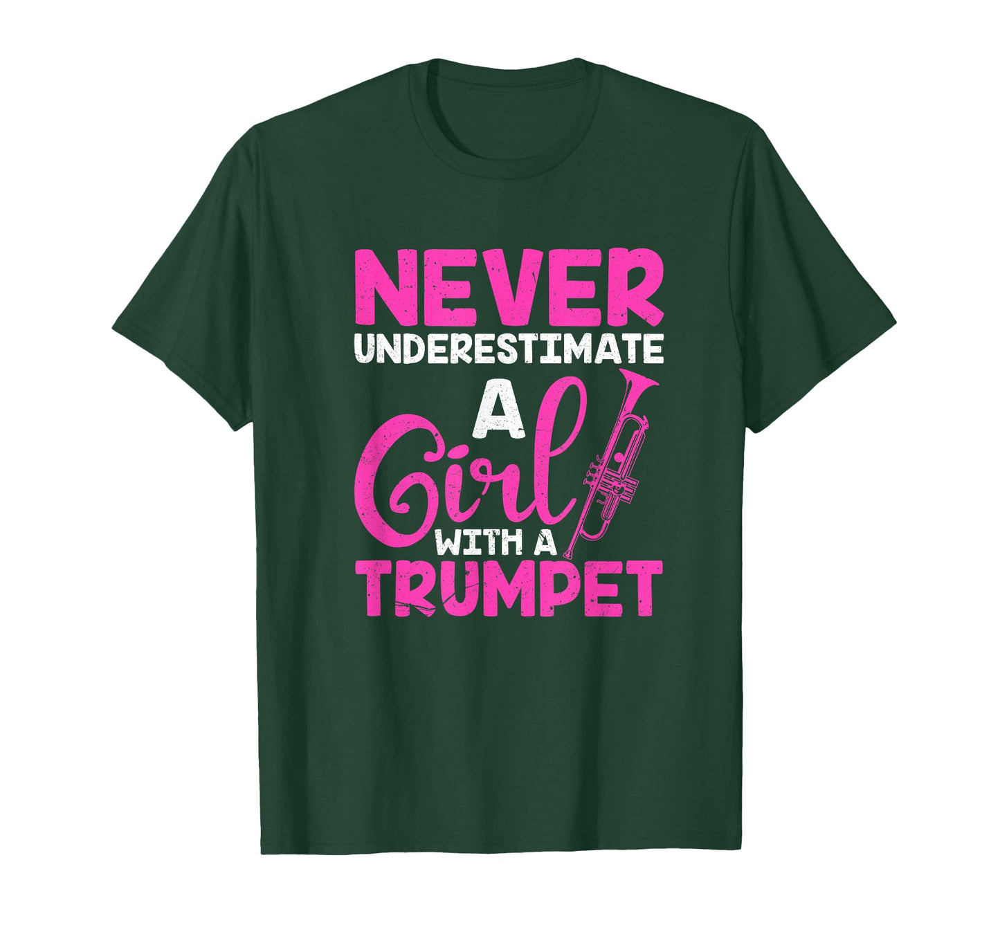 Trumpet Girl Funny Trumpet Player Marching Band Gift T-Shirt