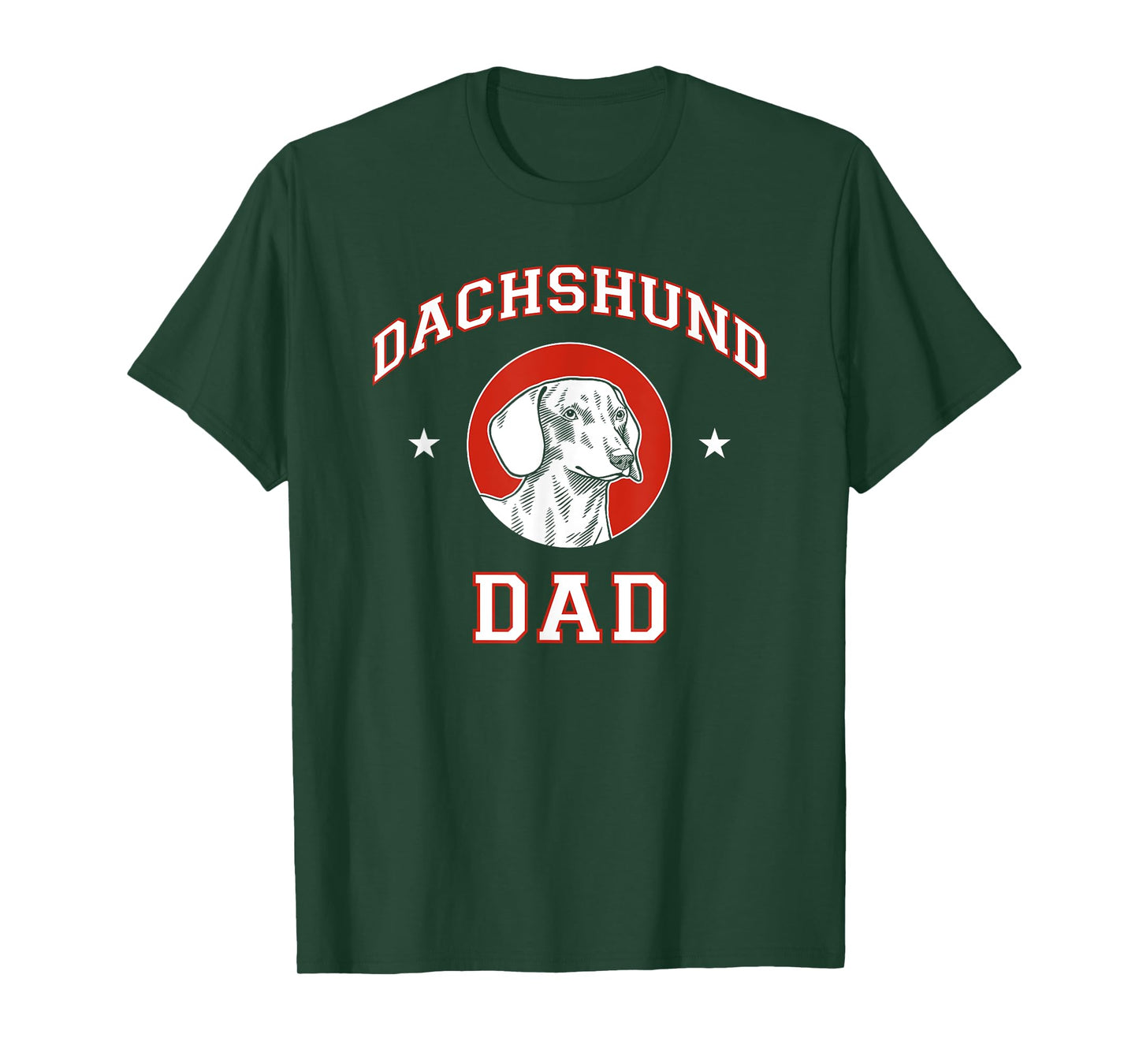 Smooth Dachshund Dad Dog Father T-Shirt for Men Women Girls Kids