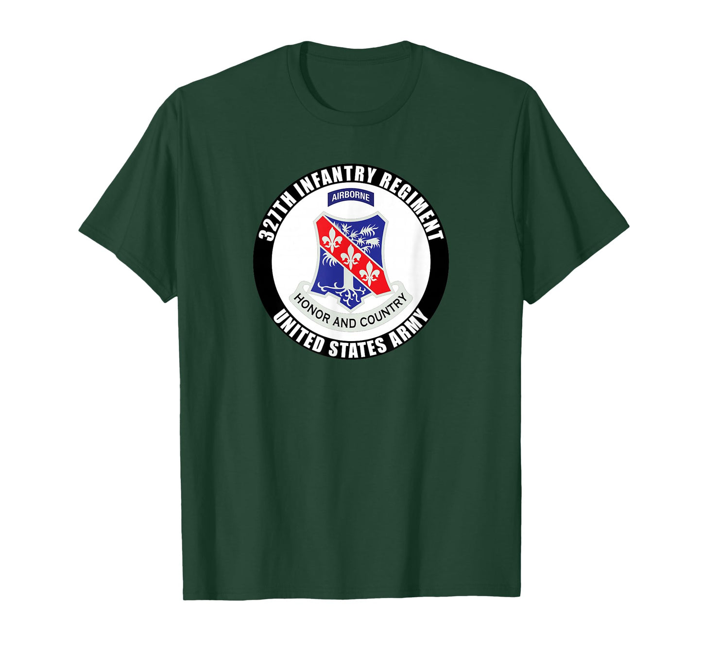327th Infantry Regiment United States Army Military Veteran T-Shirt