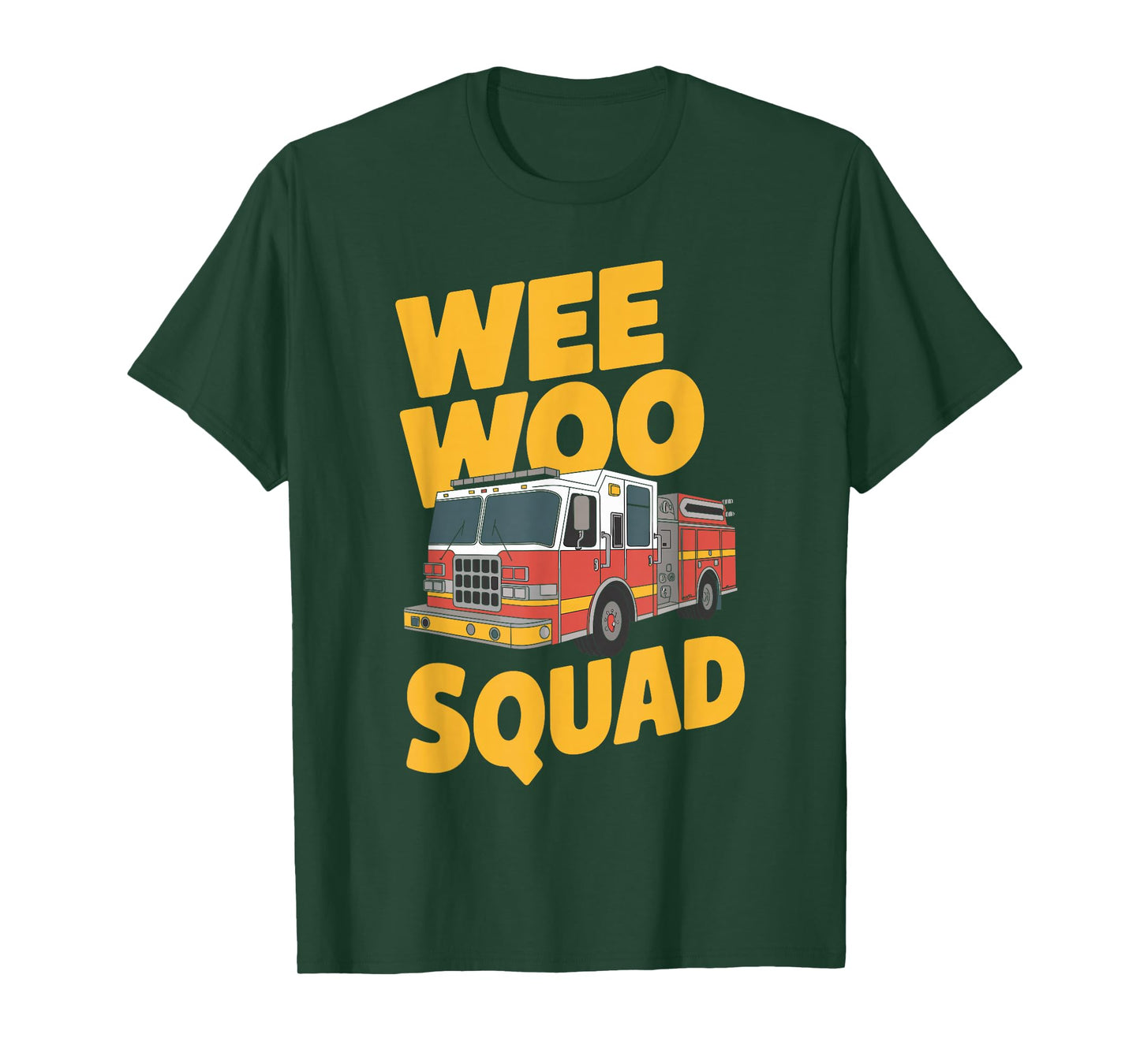 Wee Woo Squad Firefighter Graphic Tee for Kids T-Shirt