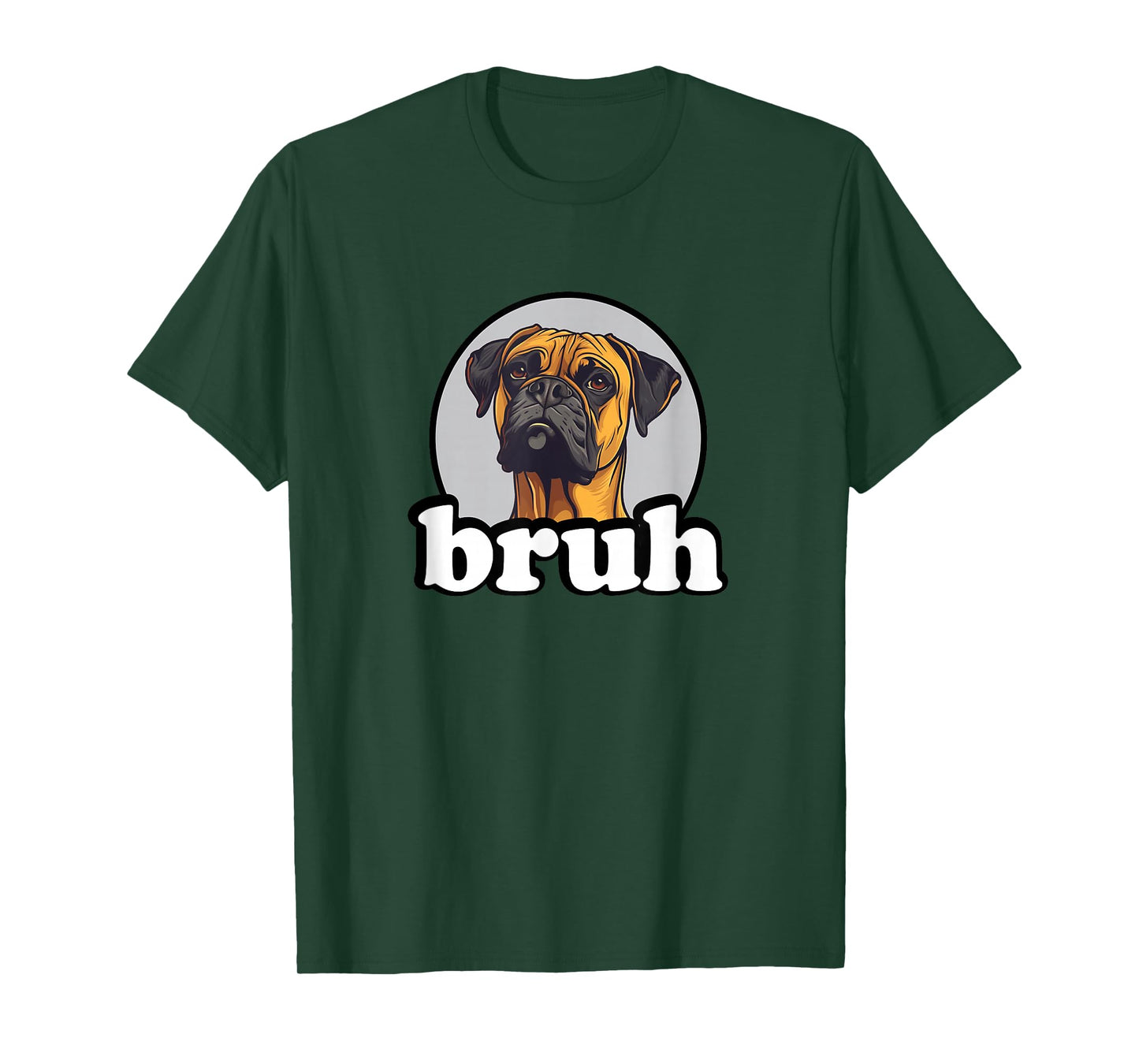 Boys Girls Cute Funny Bruh Kids Boxer Dog Lover T-Shirt