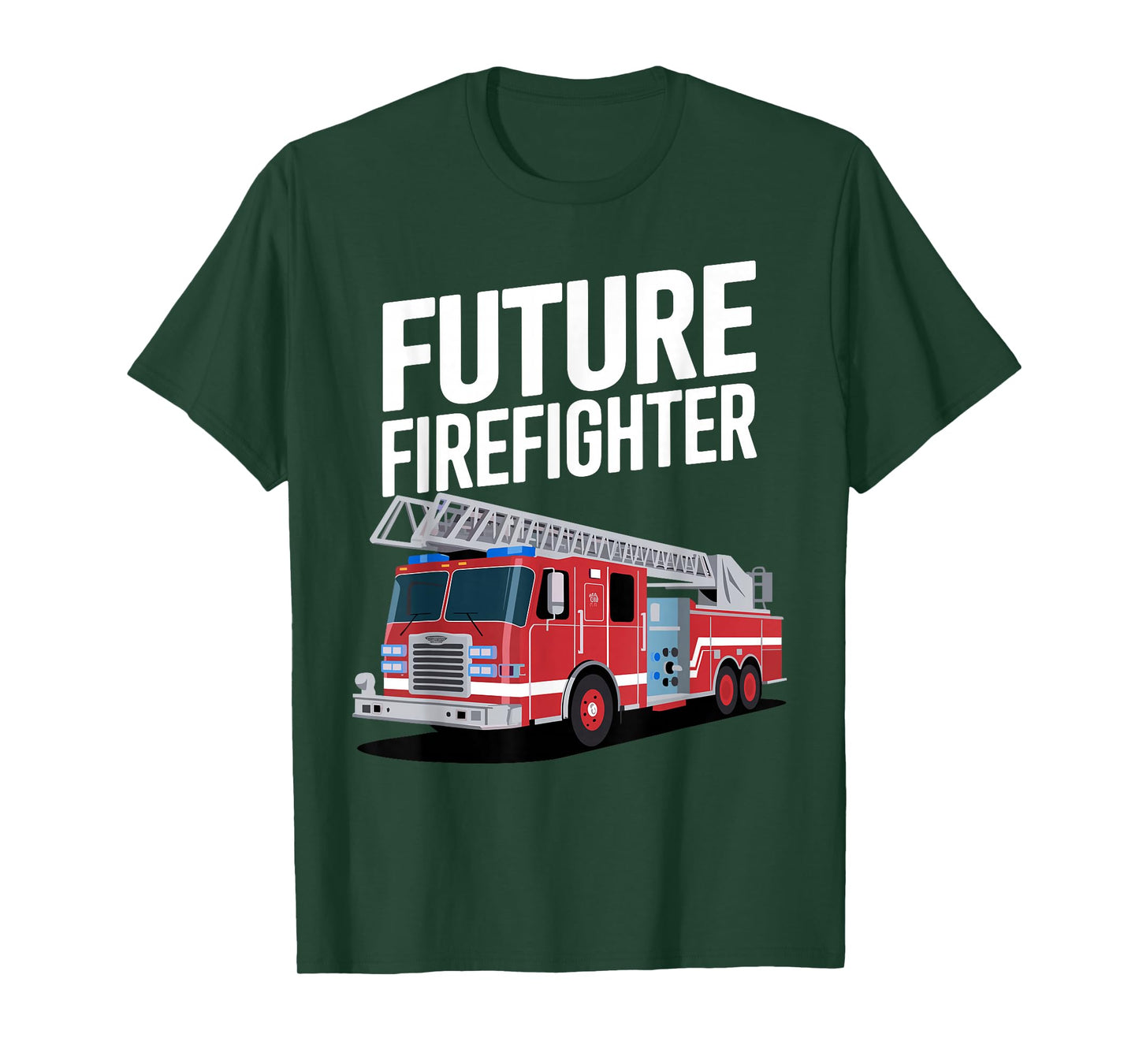 Future Firefighter Art for Boys Kids Fire Department Fireman T-Shirt