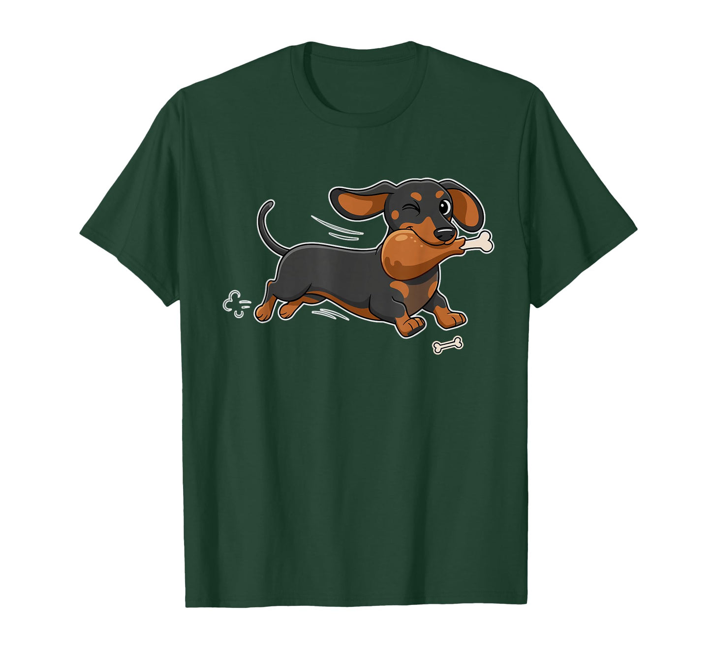 Funny Dachshund Thanksgiving Dog Turkey Leg Holiday T-Shirt