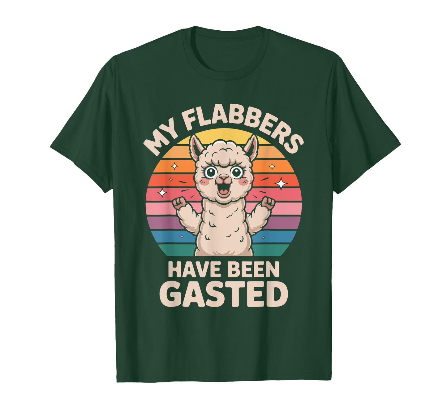 My Flabbers Have Been Gasted Funny Alpaca T-Shirt