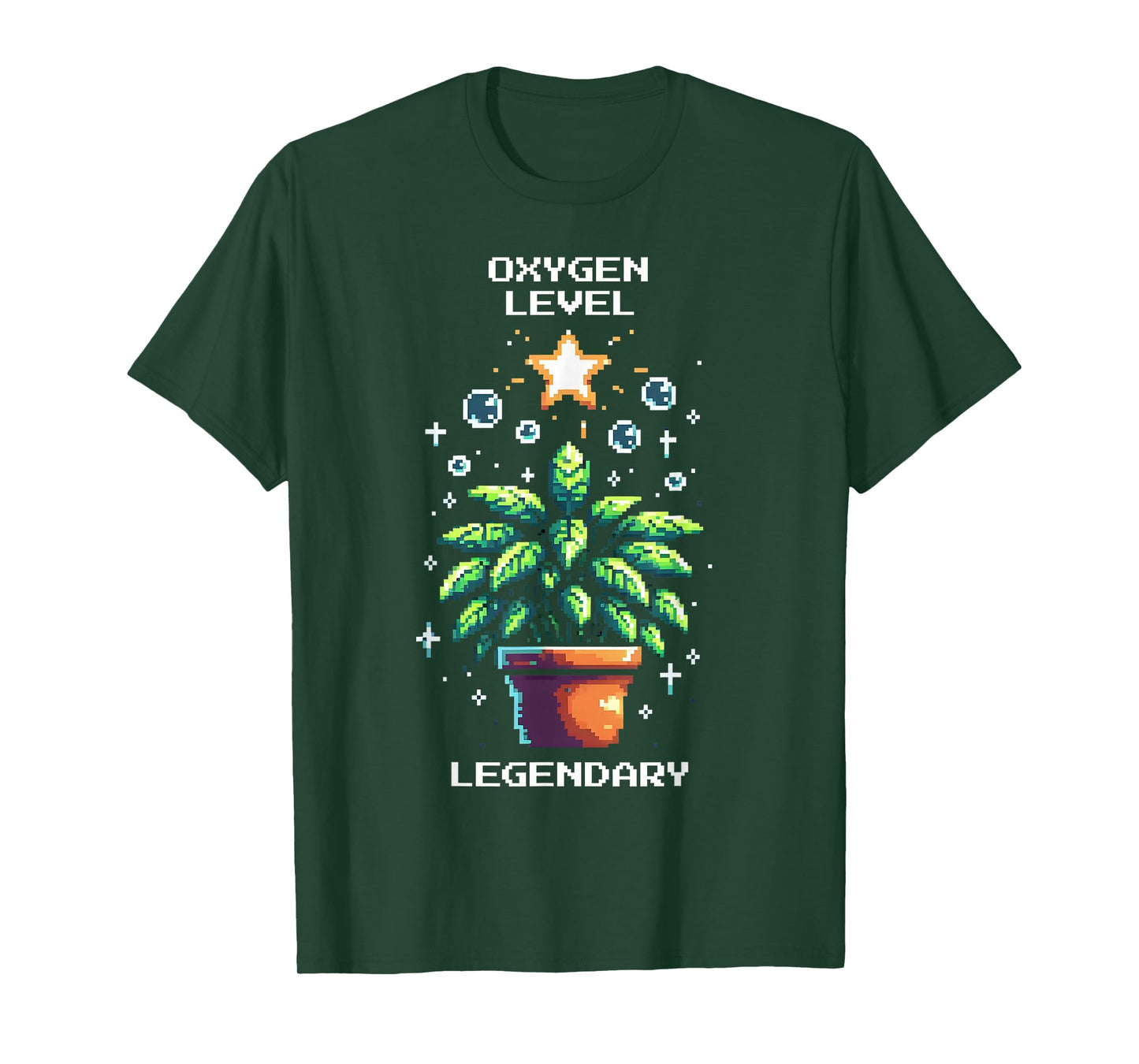 Oxygen Level Legendary | Pixel Art Air Purifying T-Shirt