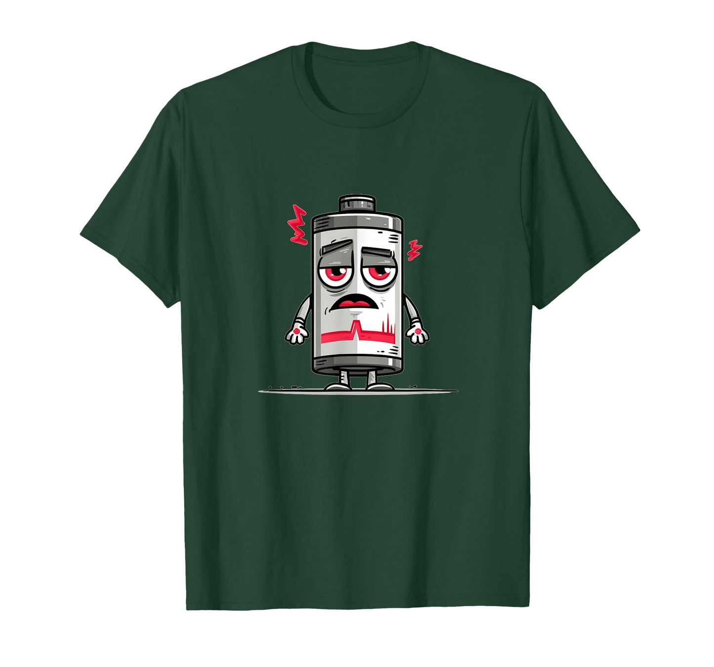 Weak Battery Costume for Low Energy and Powerless Batteries T-Shirt