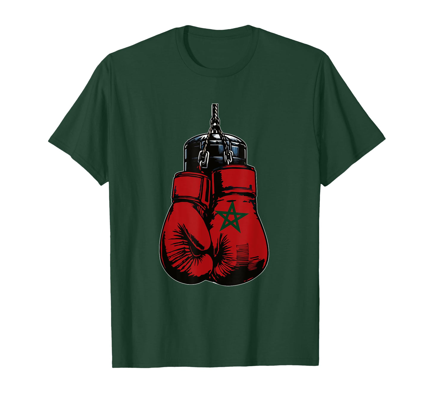 Proud Heritage Morocco Flag Boxing Gloves T-Shirt