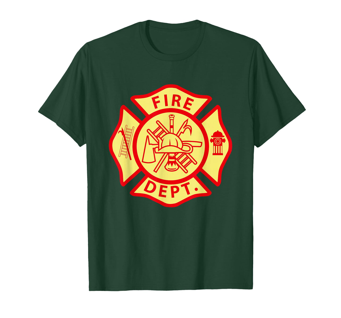 Fire Department Logo Uniform Fireman Symbol Firefighter Gear T-Shirt