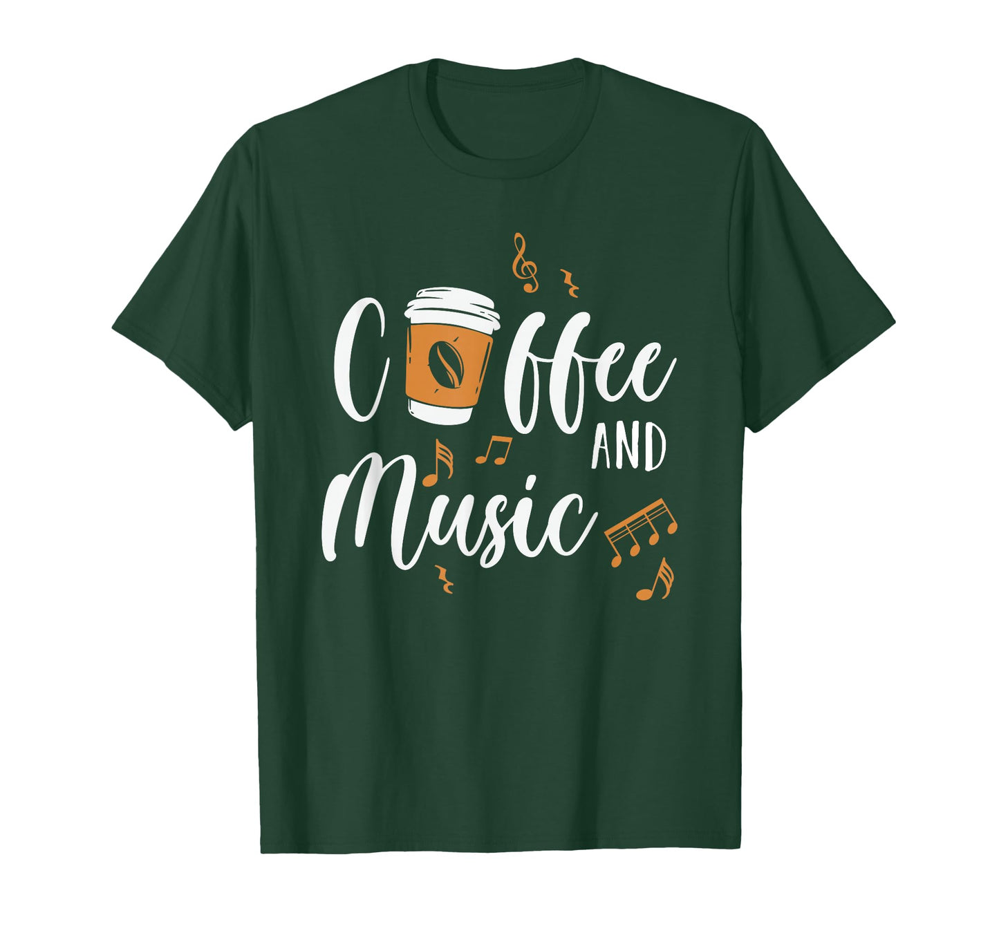 Caffeine Lover Music Makes Happy Coffee And Music T-Shirt