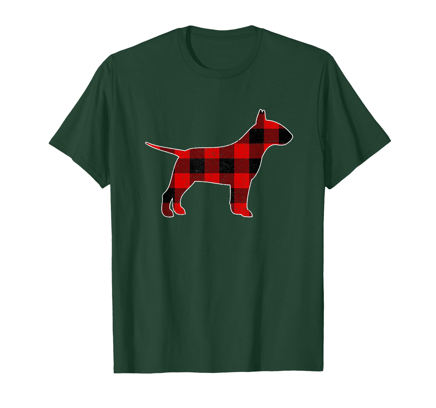 Christmas Plaid Bull Terrier Shirt, Christmas Dog Pajama T-Shirt