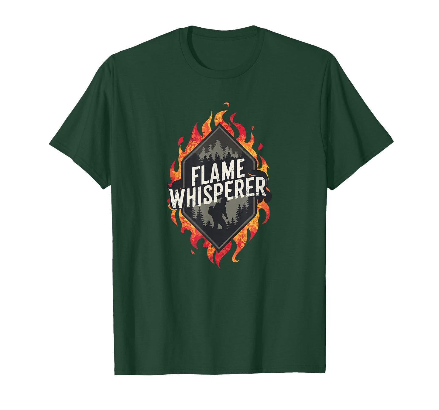 Fireman Wildfires Flame Whisperer Quote Wildland Firefighter T-Shirt