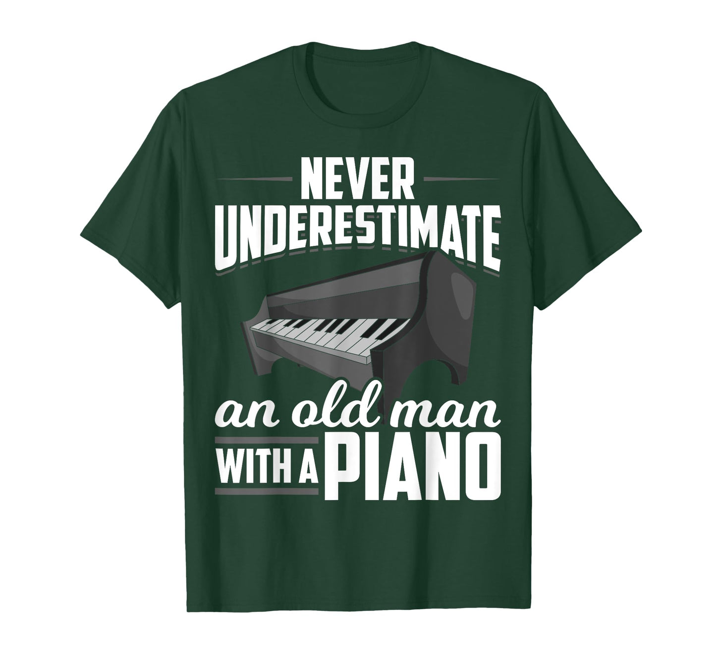 Retired Pianist Music Piano Keyboard Retirement Men Piano T-Shirt