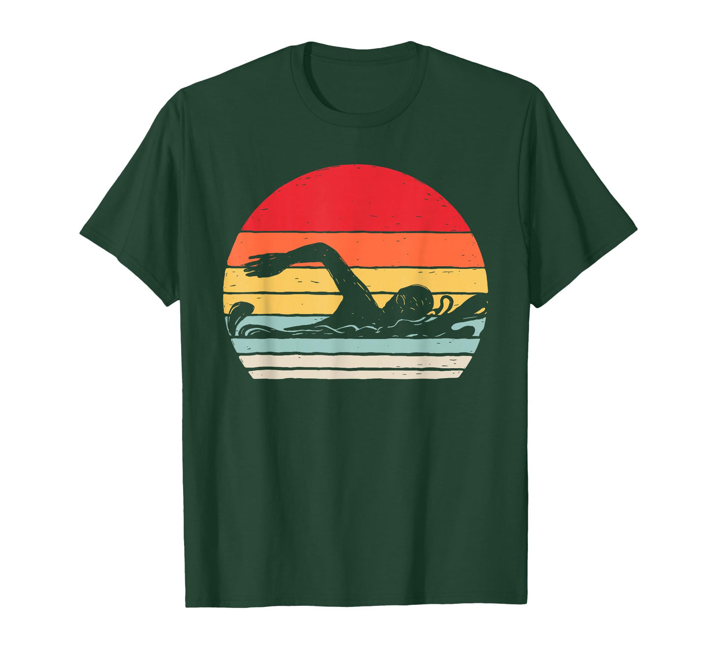 Vintage Retro Swimming Shirt Swimmer Gift T-Shirt