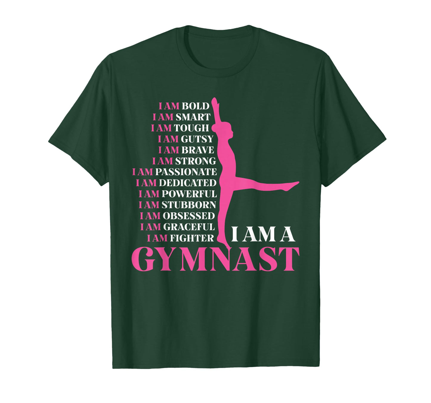 I Am A Gymnast Gymnastics Girls Boys Women Men Retro Sports T-Shirt