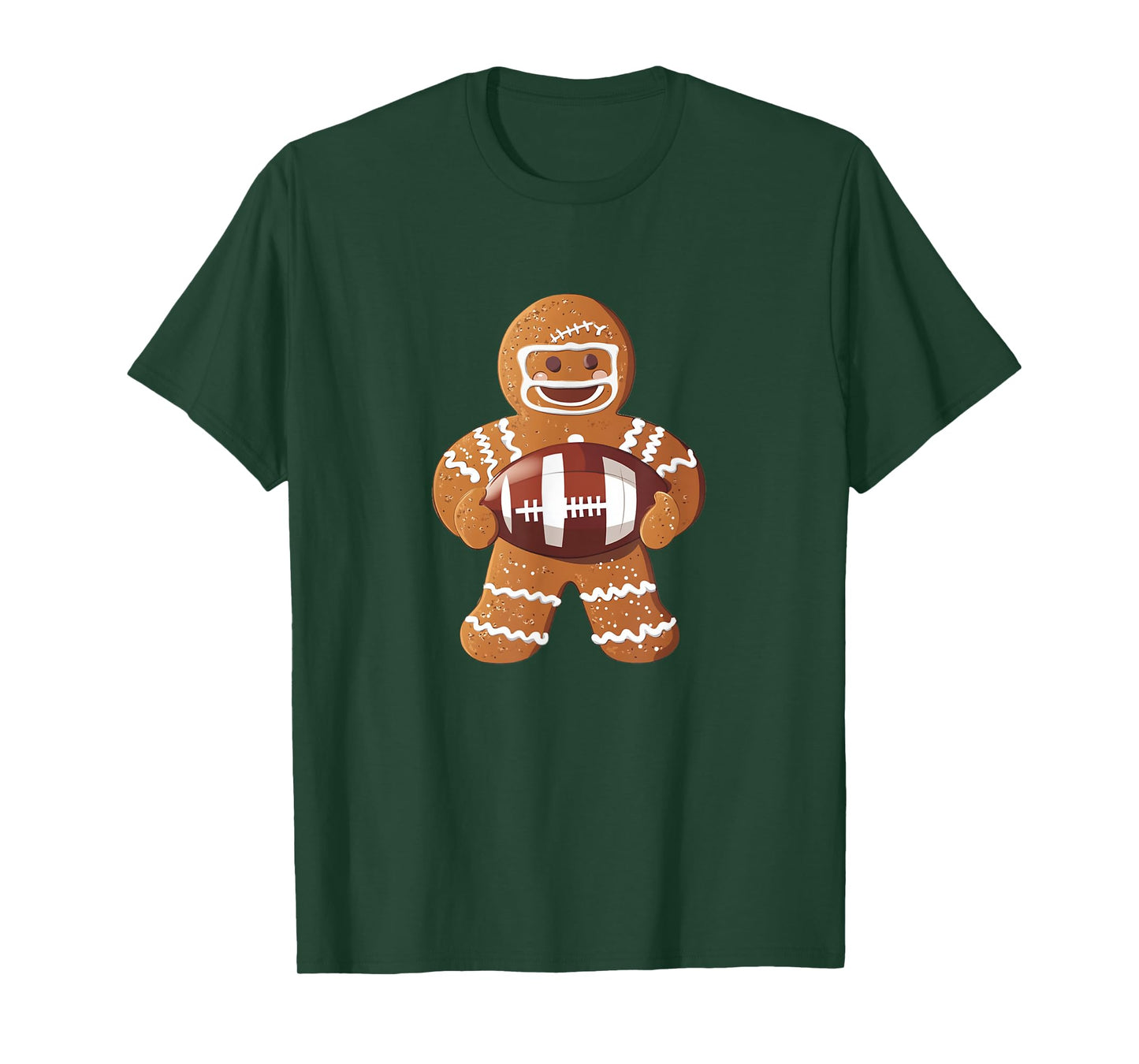 Touchdown Sweetness with This Gingerbread Football Player T-Shirt