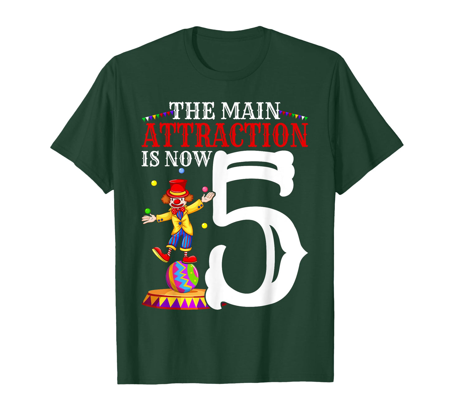 Carnival Birthday Kids 5th Circus Birthday Party T-Shirt