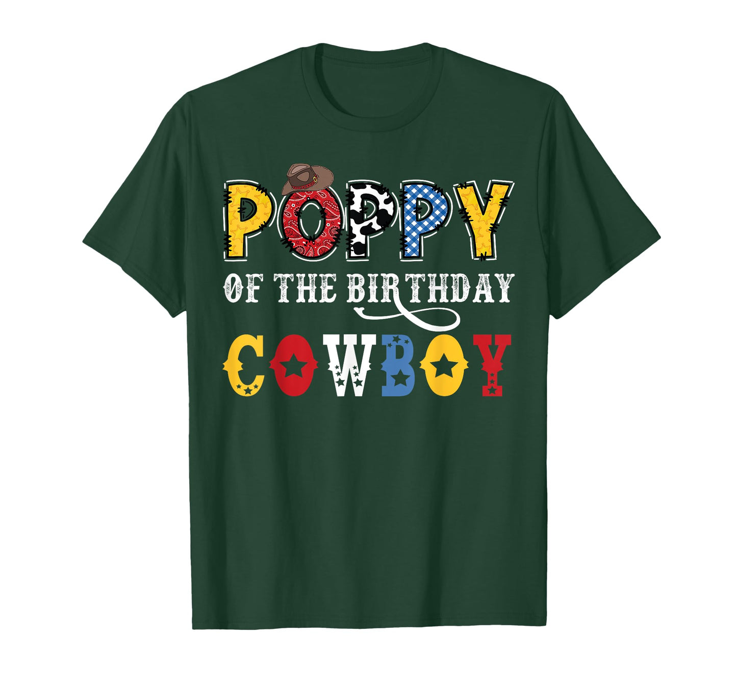 Poppy Of The Birthday CowBoy Western Rodeo Poppy T-Shirt