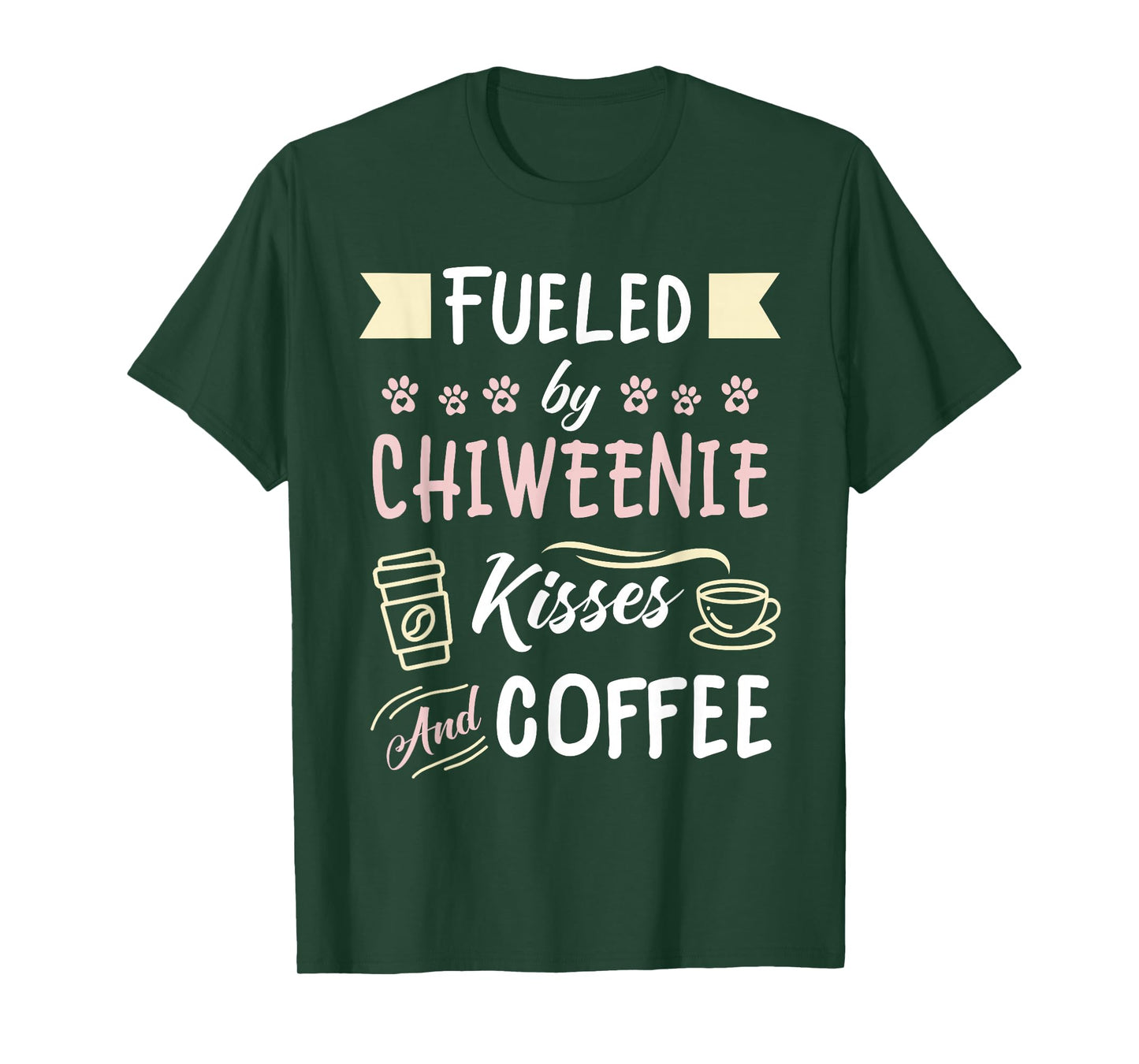 Chiweenie Mom Coffee Lover Dog Pet Owner T-Shirt