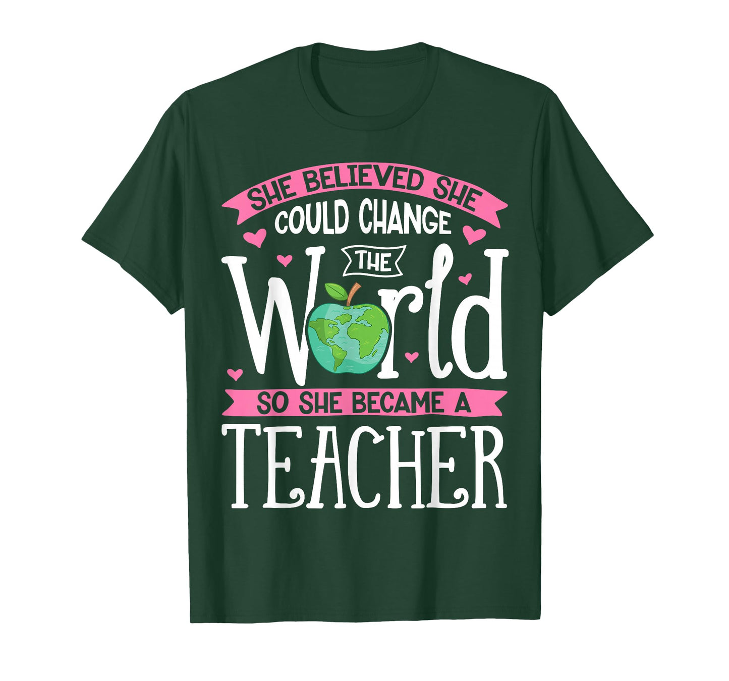 She Believed She Could Change The World T shirt Teacher Gift T-Shirt
